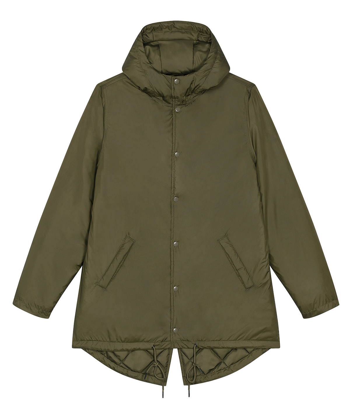 Unisex padded parka jacket (STJU841) - British Khaki