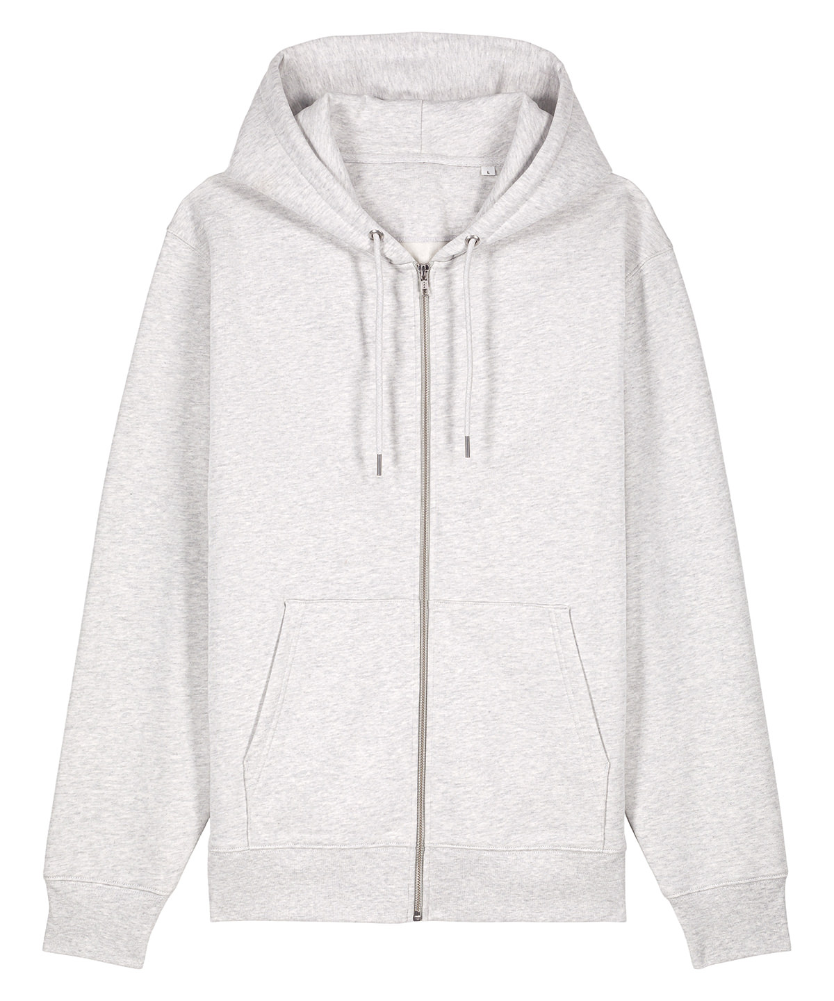 Unisex Cultivator 2.0 iconic zip-thru hoodie sweatshirt (STSU179) - Cool Heather Grey