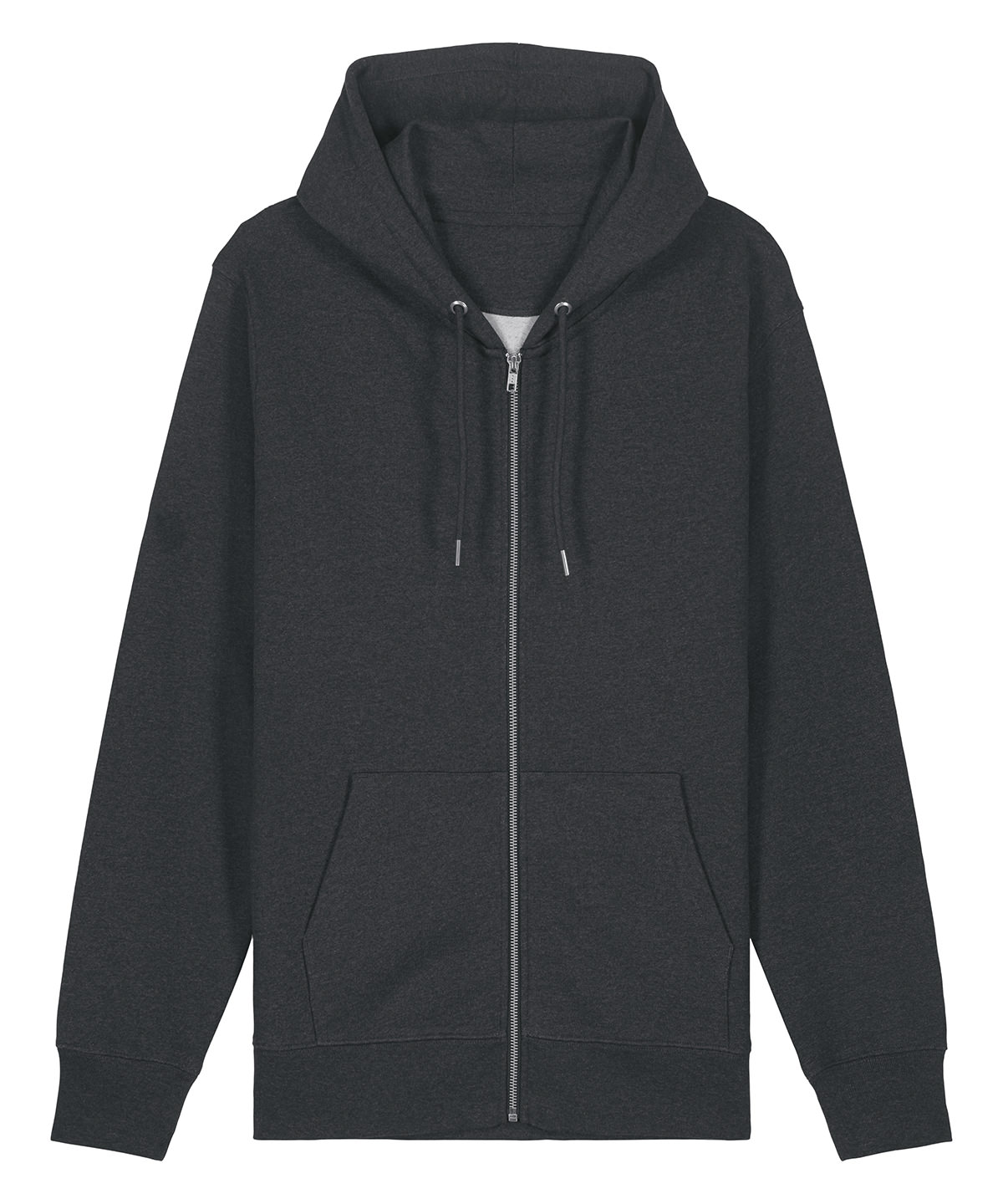 Unisex Cultivator 2.0 iconic zip-thru hoodie sweatshirt (STSU179) - Dark Heather Grey