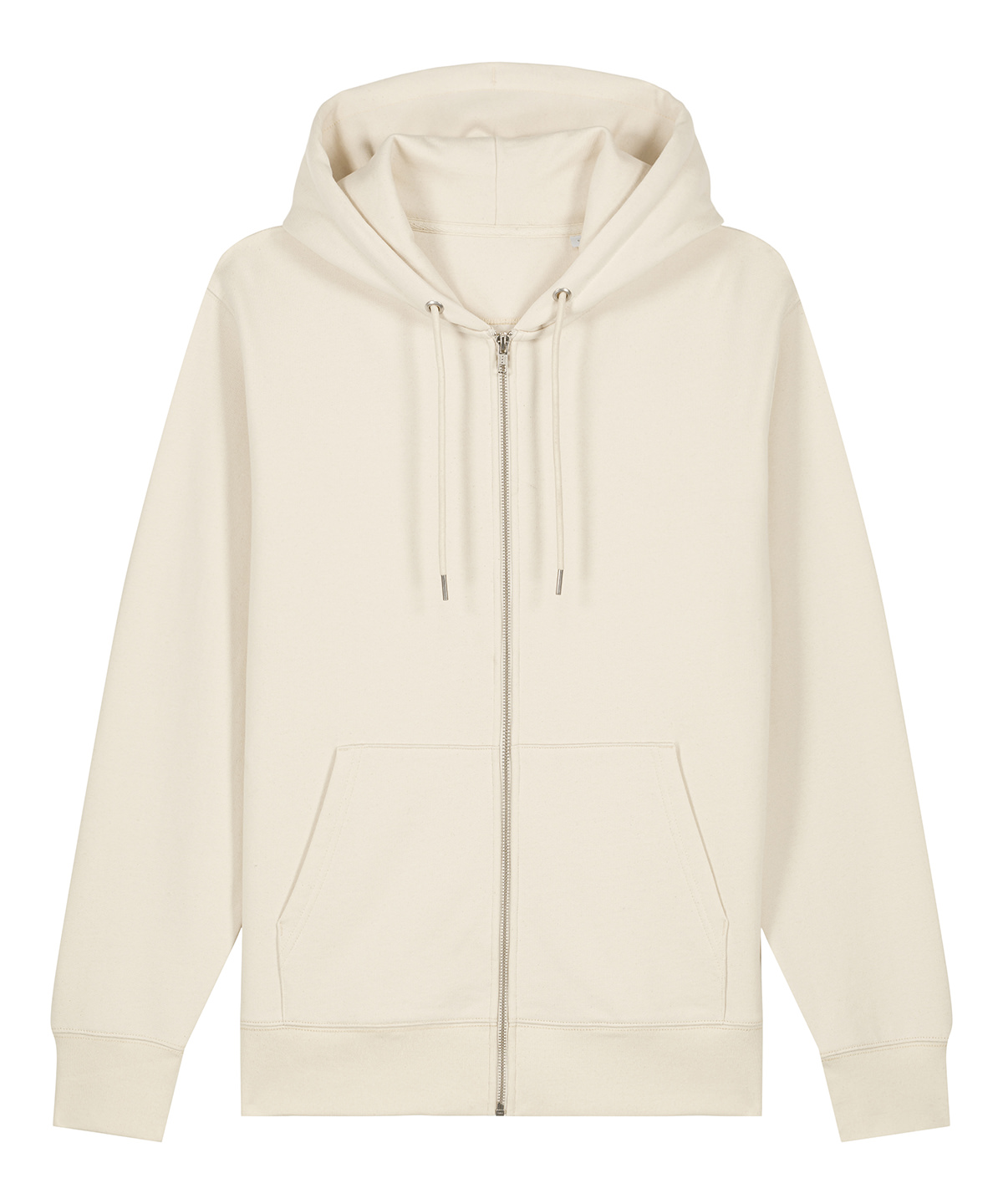 Unisex Cultivator 2.0 iconic zip-thru hoodie sweatshirt (STSU179) - Natural Raw