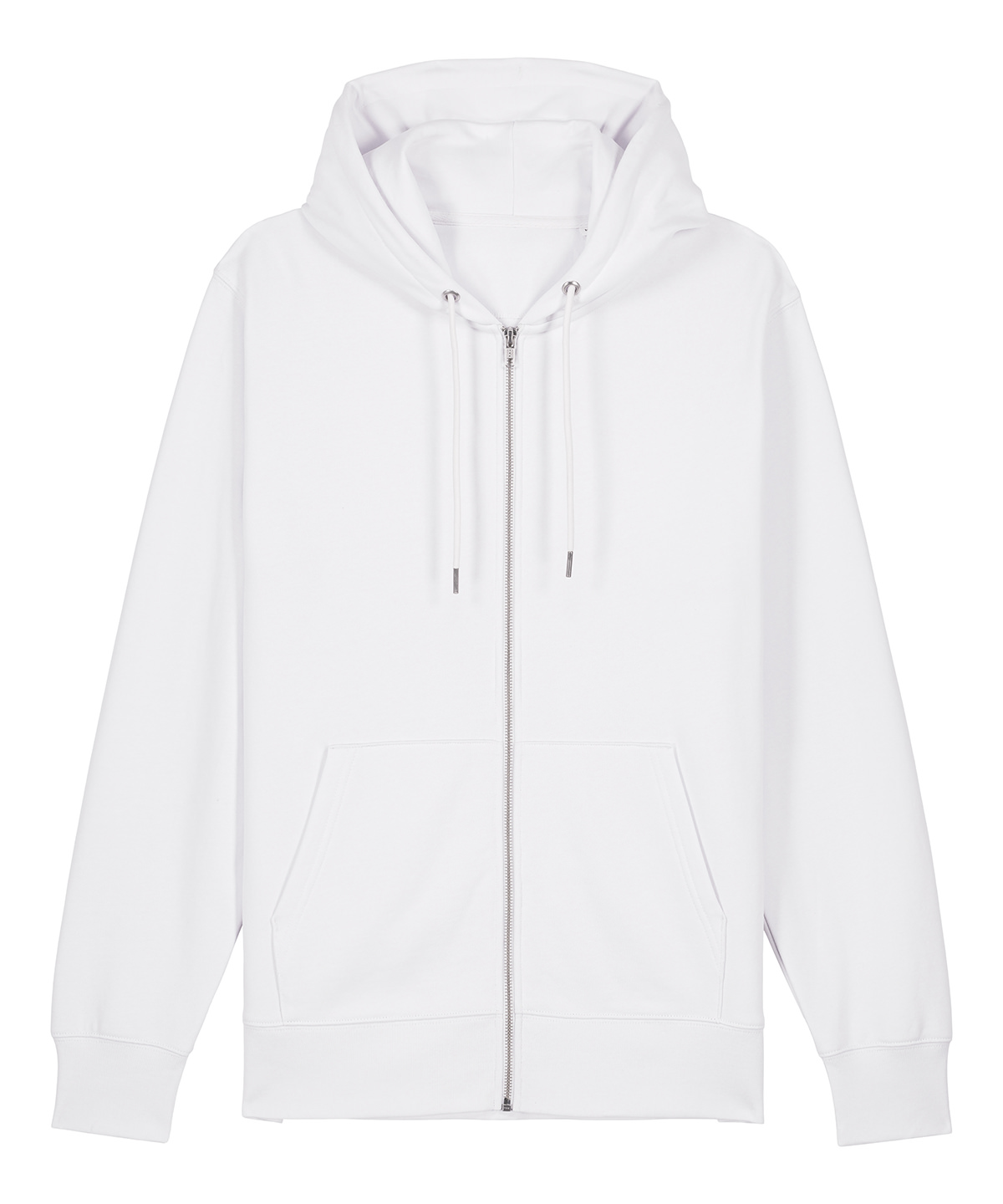 Unisex Cultivator 2.0 iconic zip-thru hoodie sweatshirt (STSU179) - White