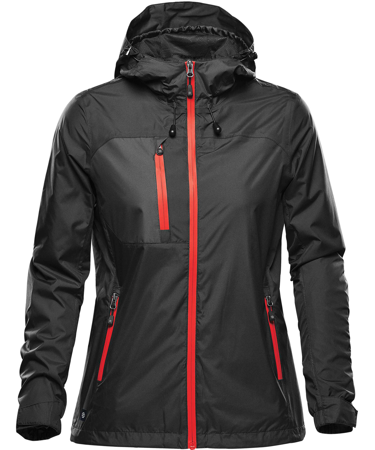 Women's Olympia shell - Black/Bright Red