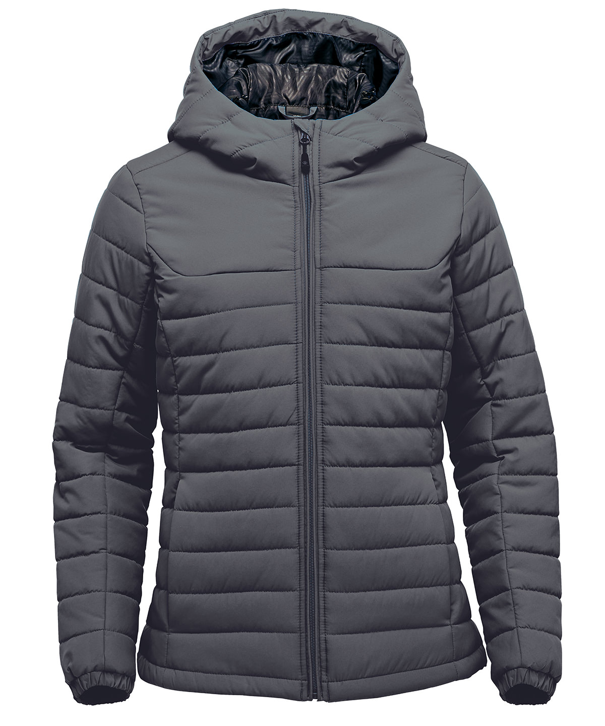 Women’s Nautilus quilted hooded jacket - Dolphin