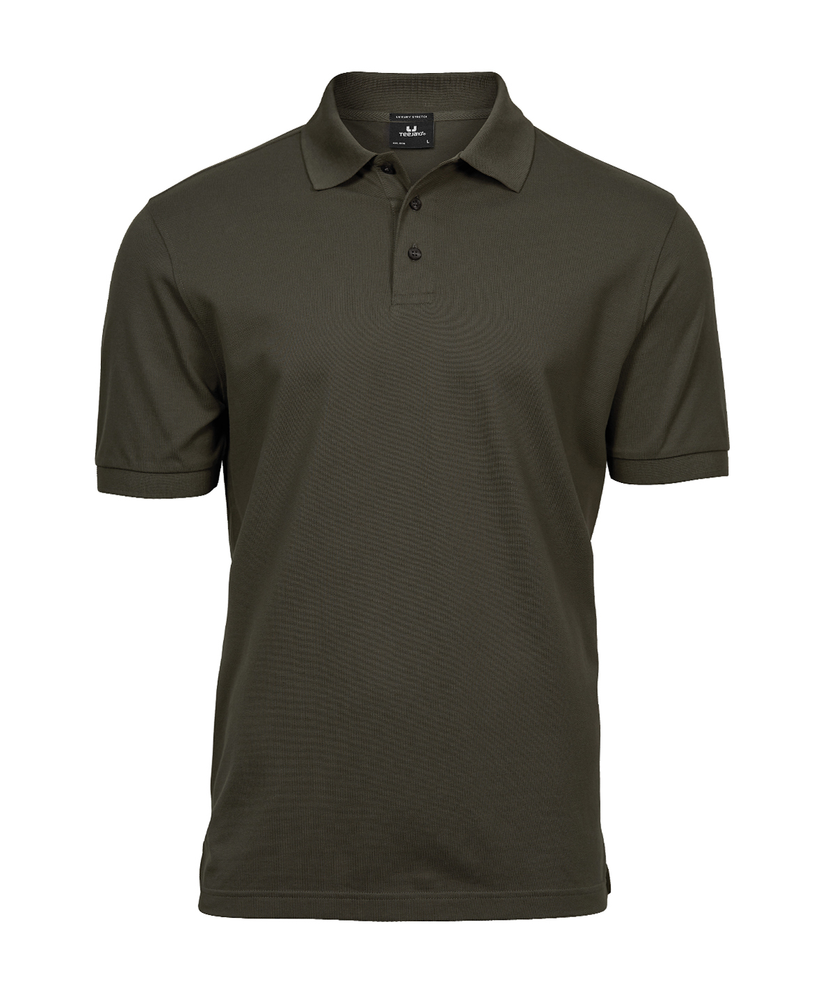 Luxury stretch polo (1405) - Dark Olive