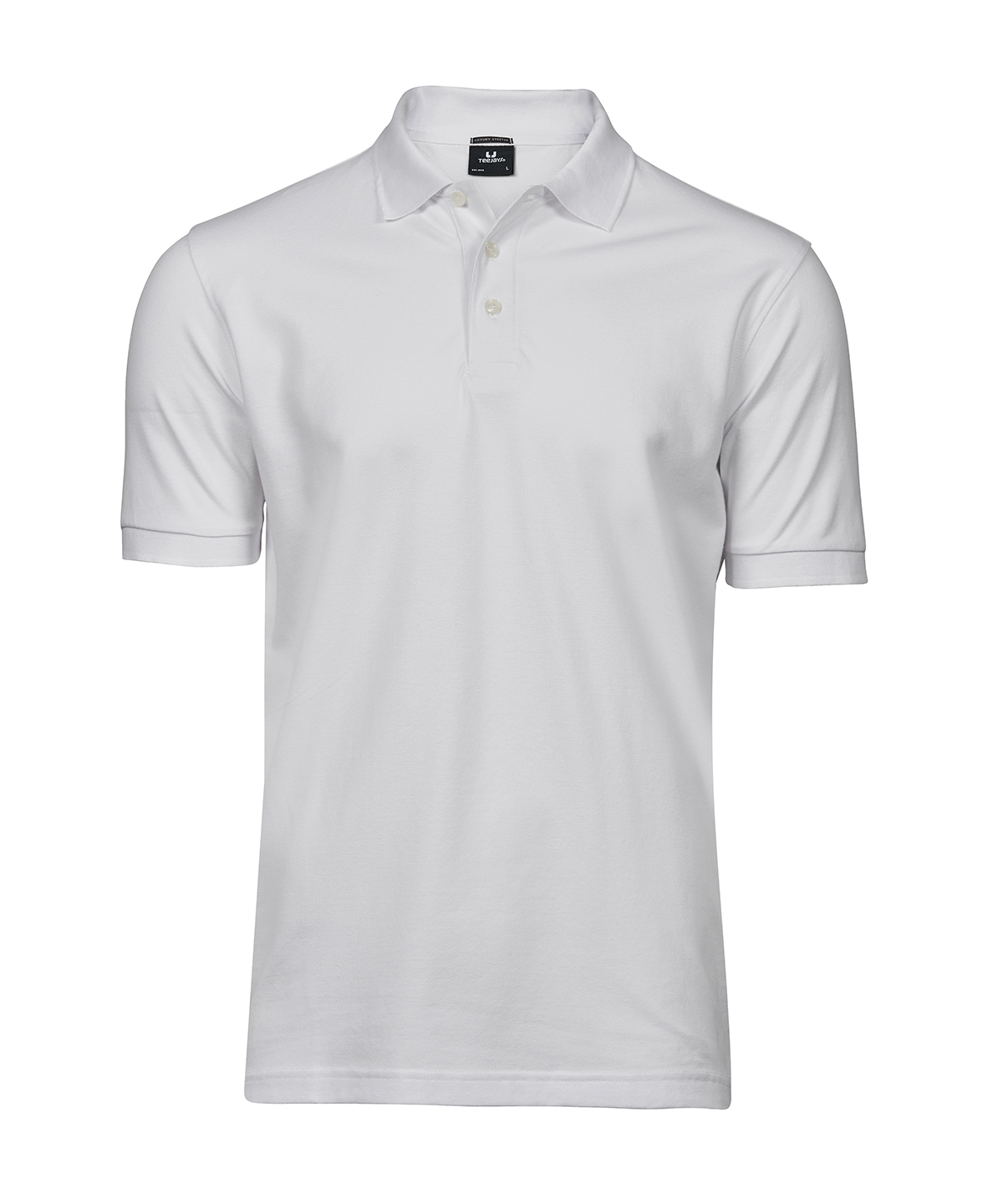 Luxury stretch polo (1405) - White