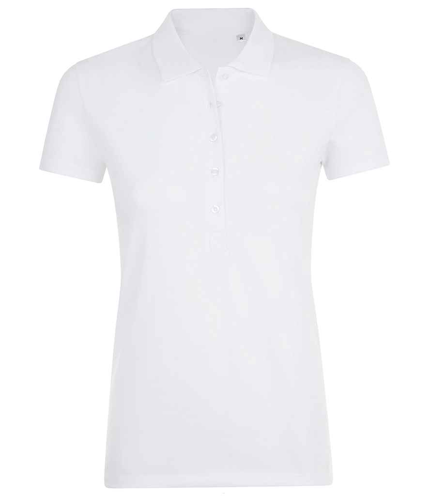 SOL'S Ladies Phoenix Piqué Polo Shirt - White