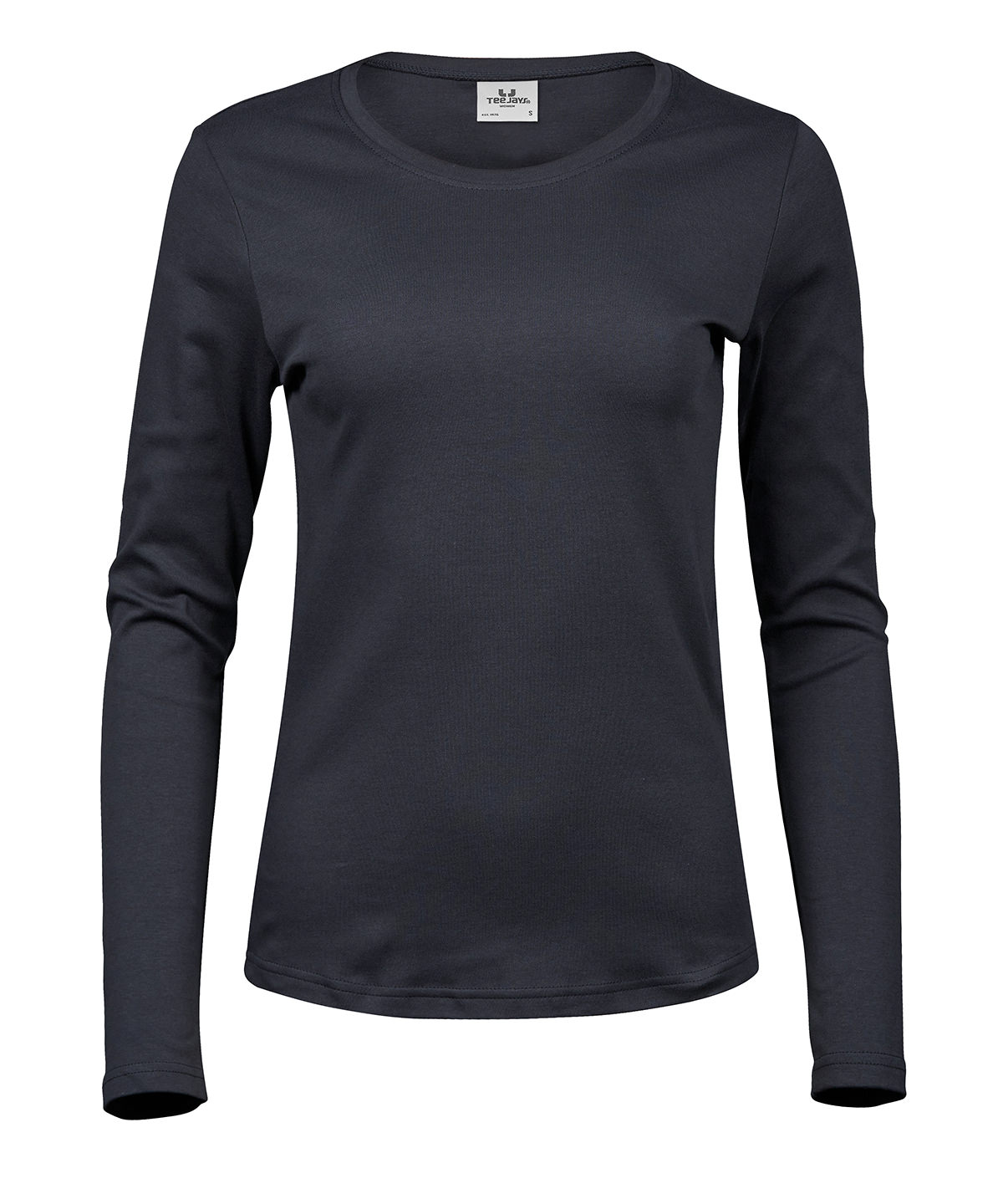 Women’s long sleeve interlock tee (590) - Dark Grey