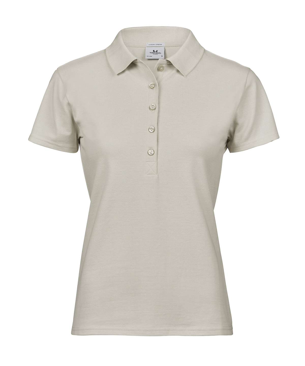 Women’s luxury stretch polo (145) - Cement