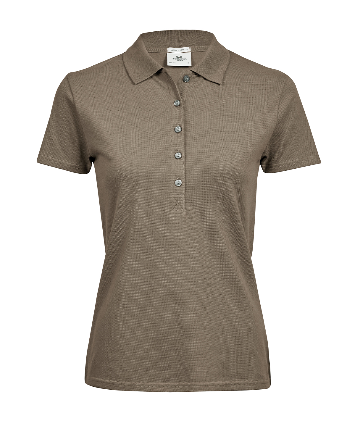 Women’s luxury stretch polo (145) - Clay