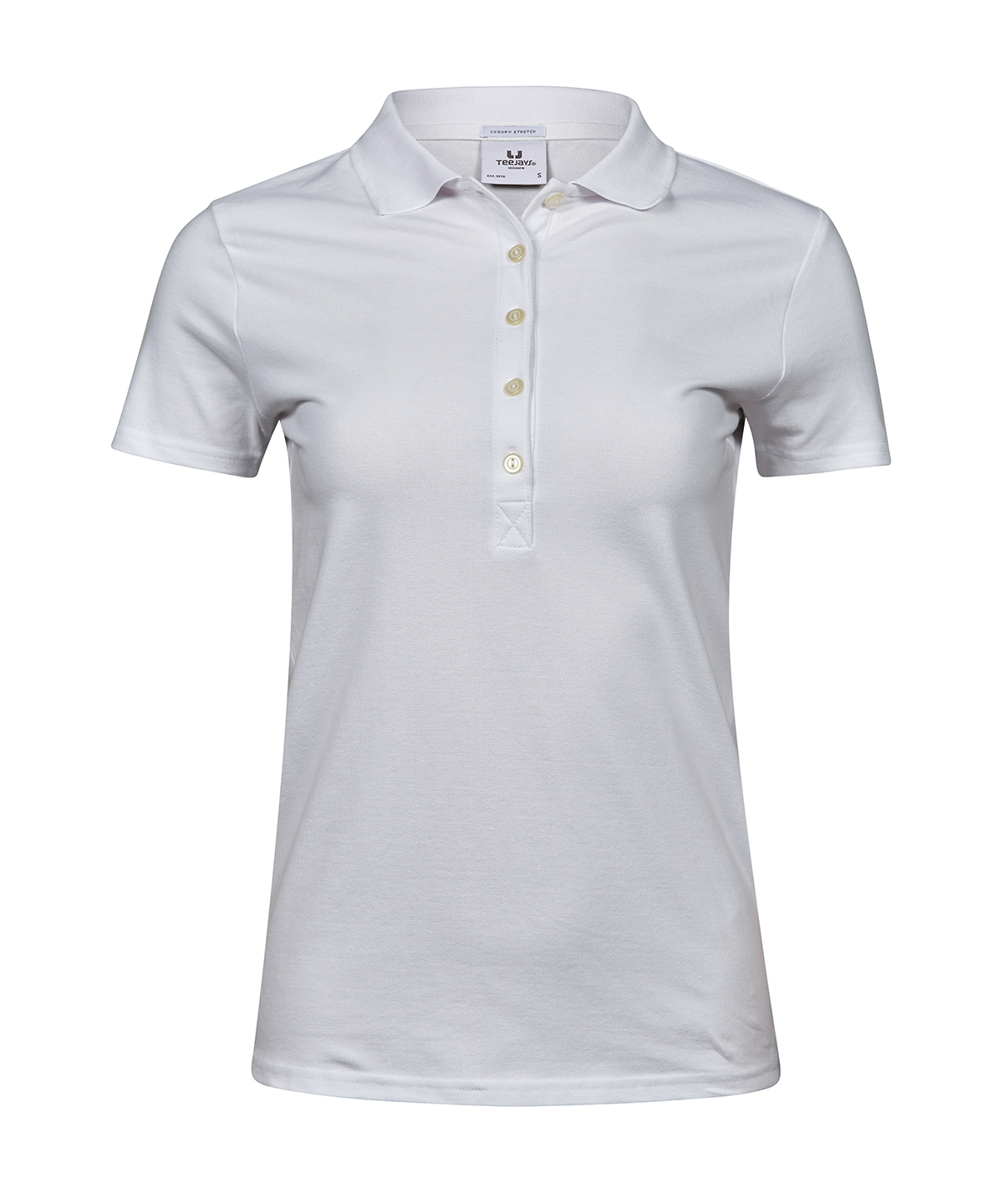 Women’s luxury stretch polo (145) - White