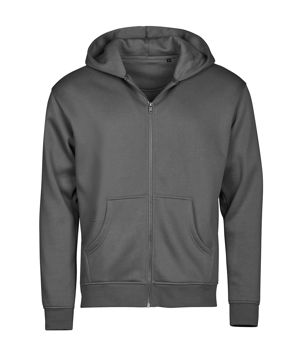 UNLABELED hooded full-zip sweatshirt (5154) - Powder Grey