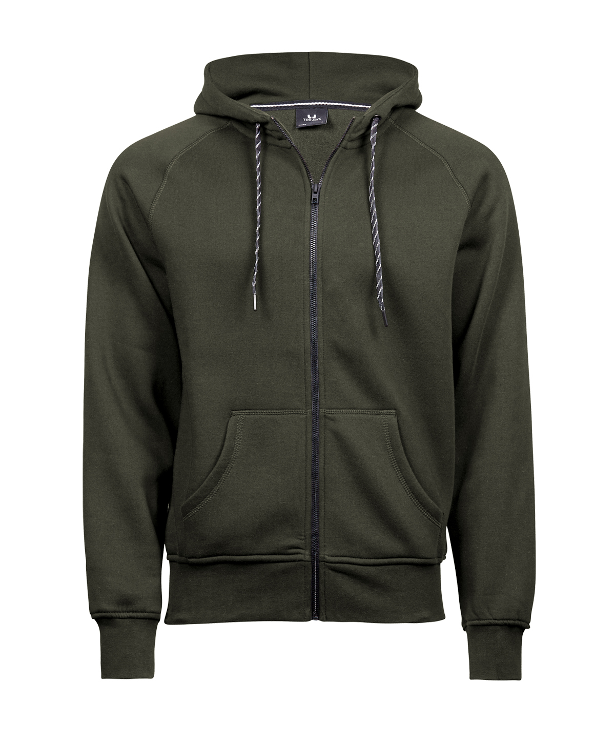 Fashion full-zip hoodie (5435) - Deep Green