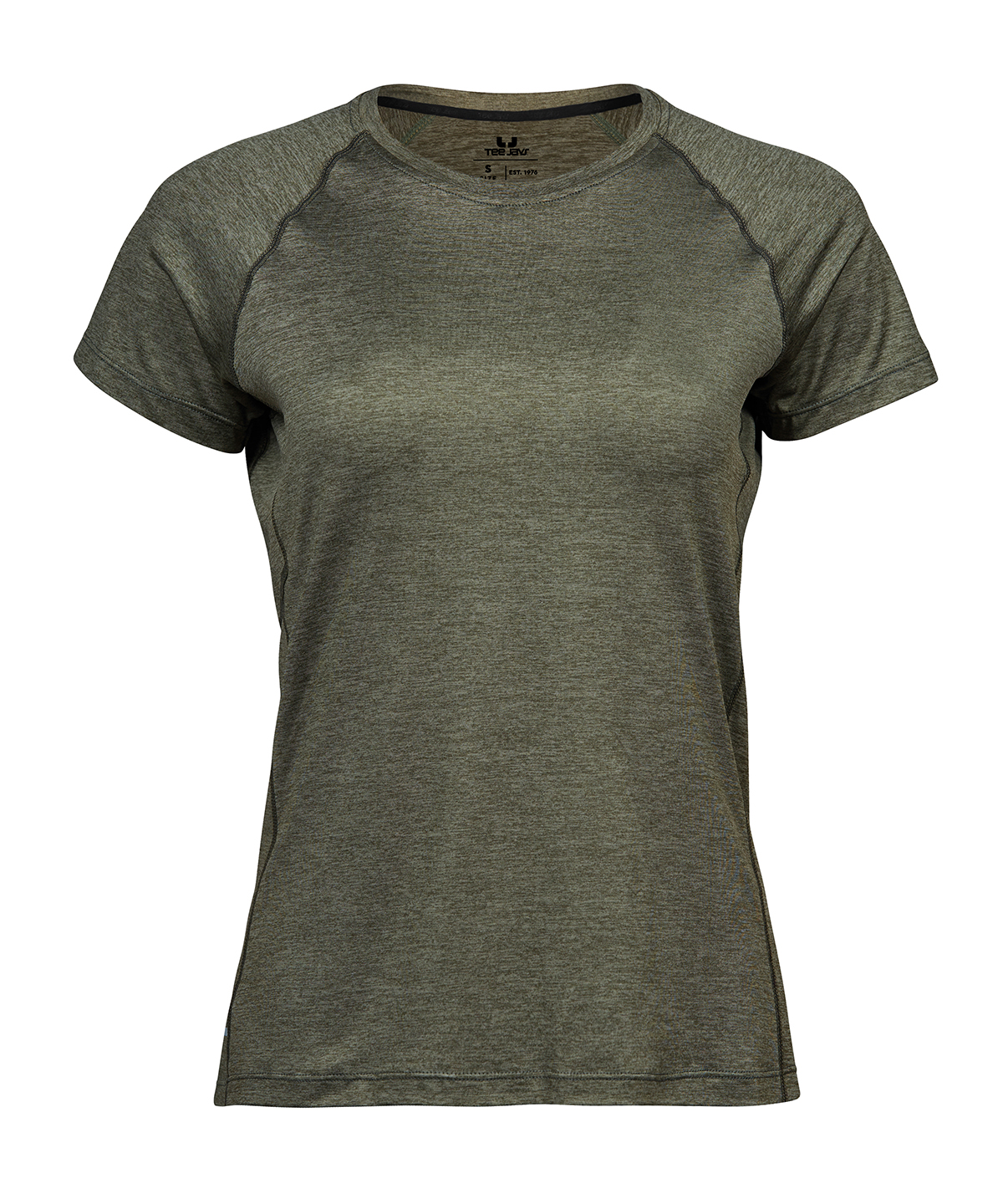 Women’s CoolDry tee (7021) - Olive Melange