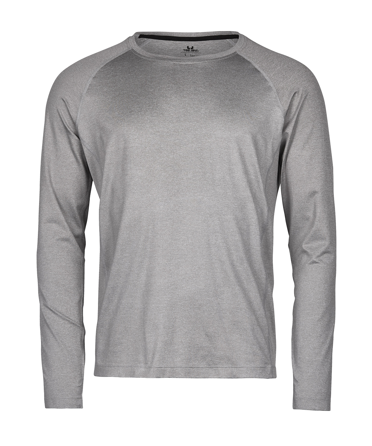 Long sleeve CoolDry tee (7022) - Grey Melange