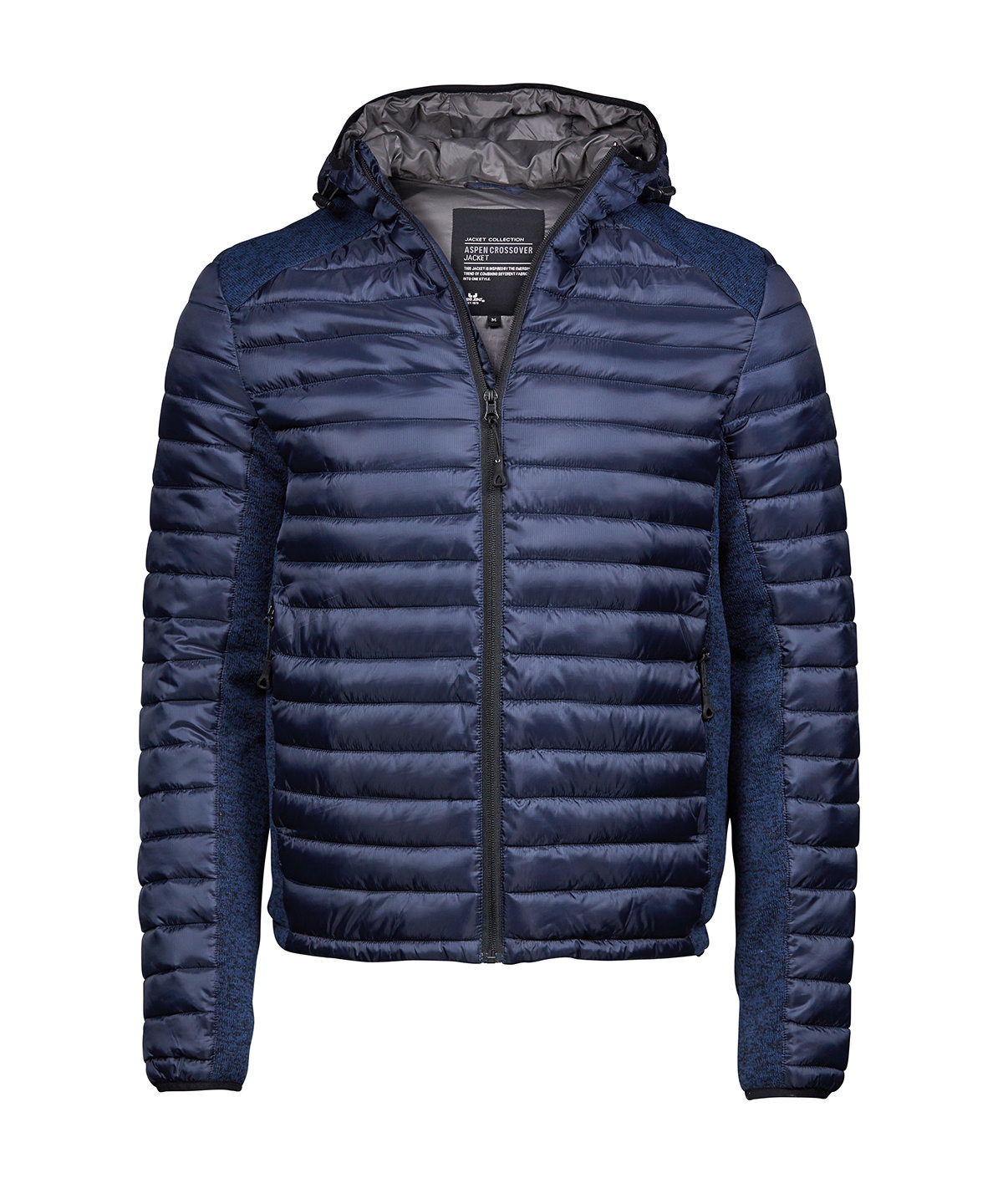 Hooded outdoor crossover (9610) - Navy/Navy Melange