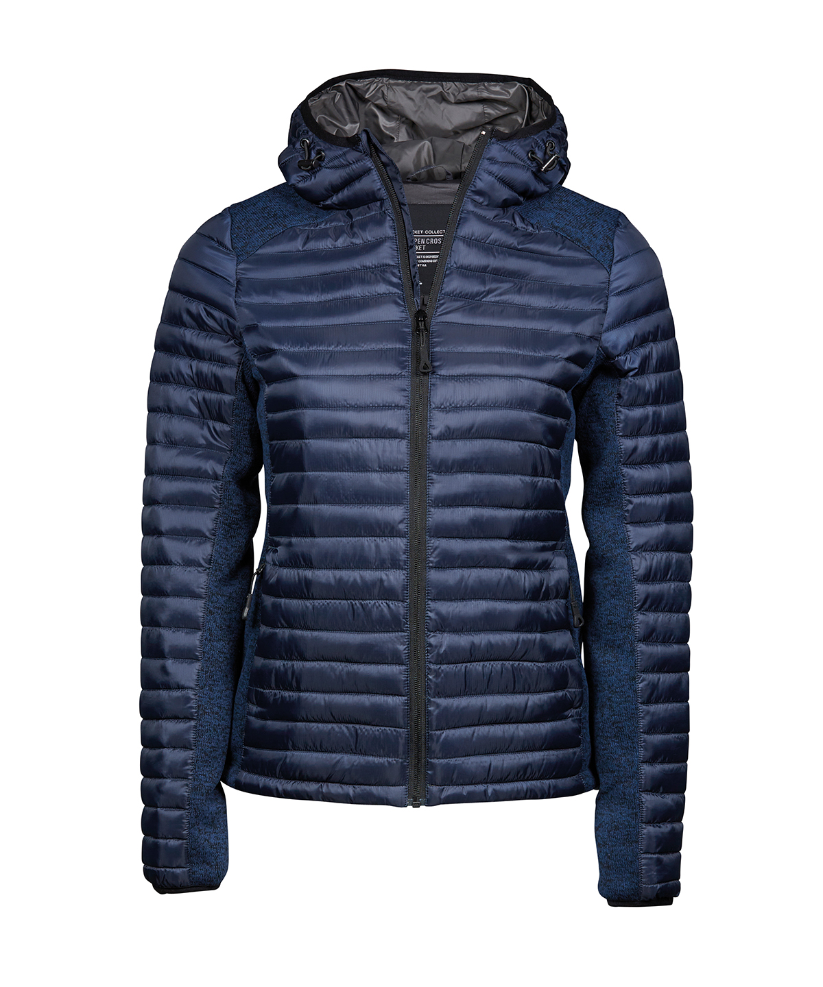 Women’s hooded outdoor crossover (9611) - Navy/Navy Melange