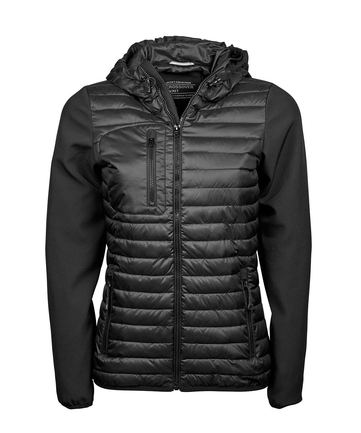 Women’s hooded crossover jacket (9629)