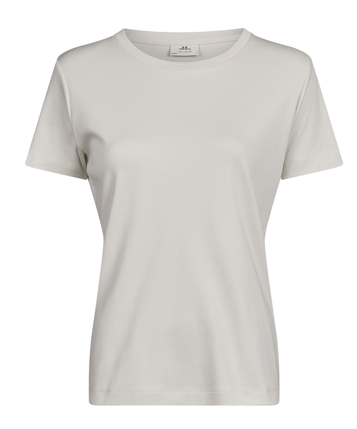 Women’s Pima cotton tee (1451) - Cement