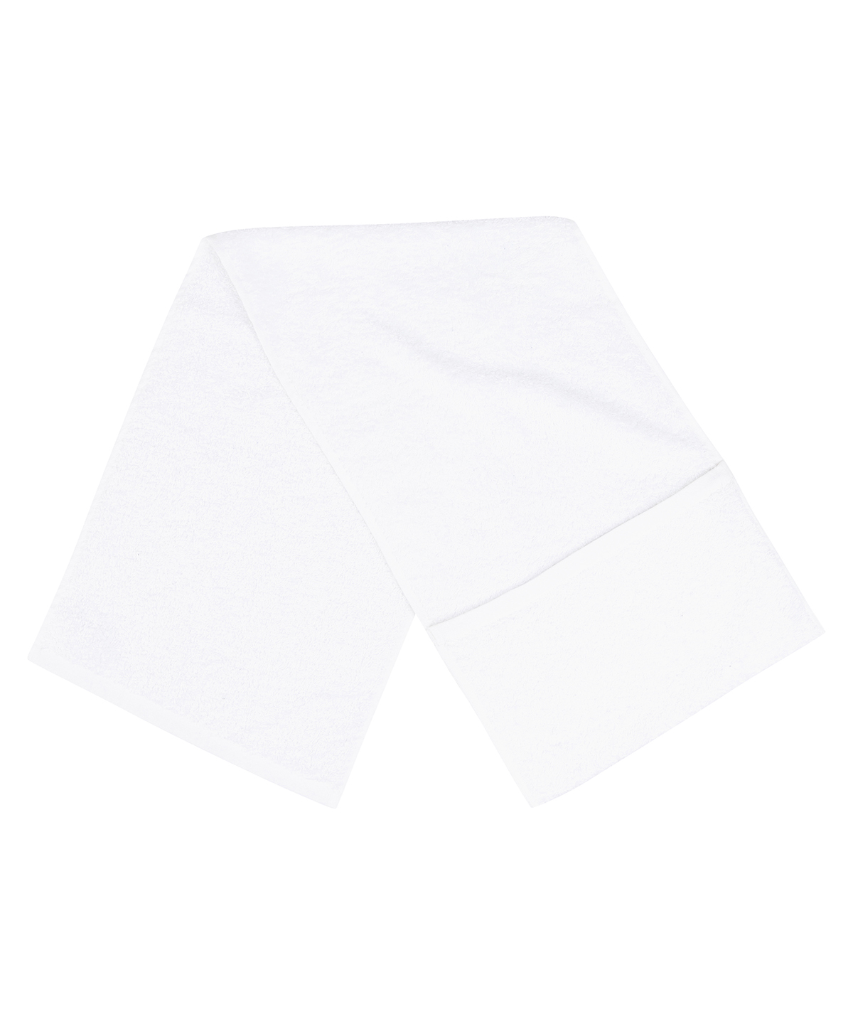 Luxury range pocket gym towel - White