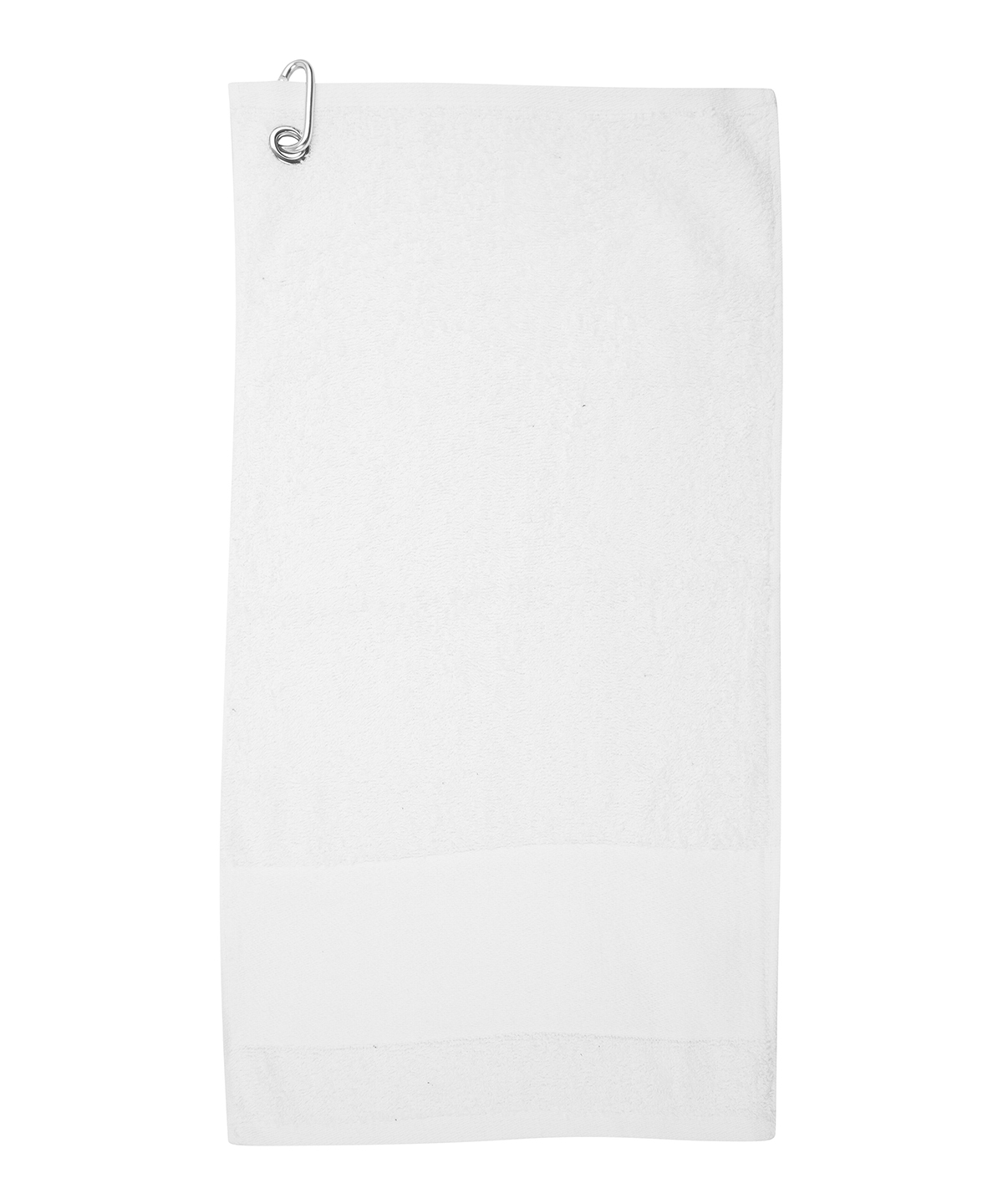 Printable border golf towel - White