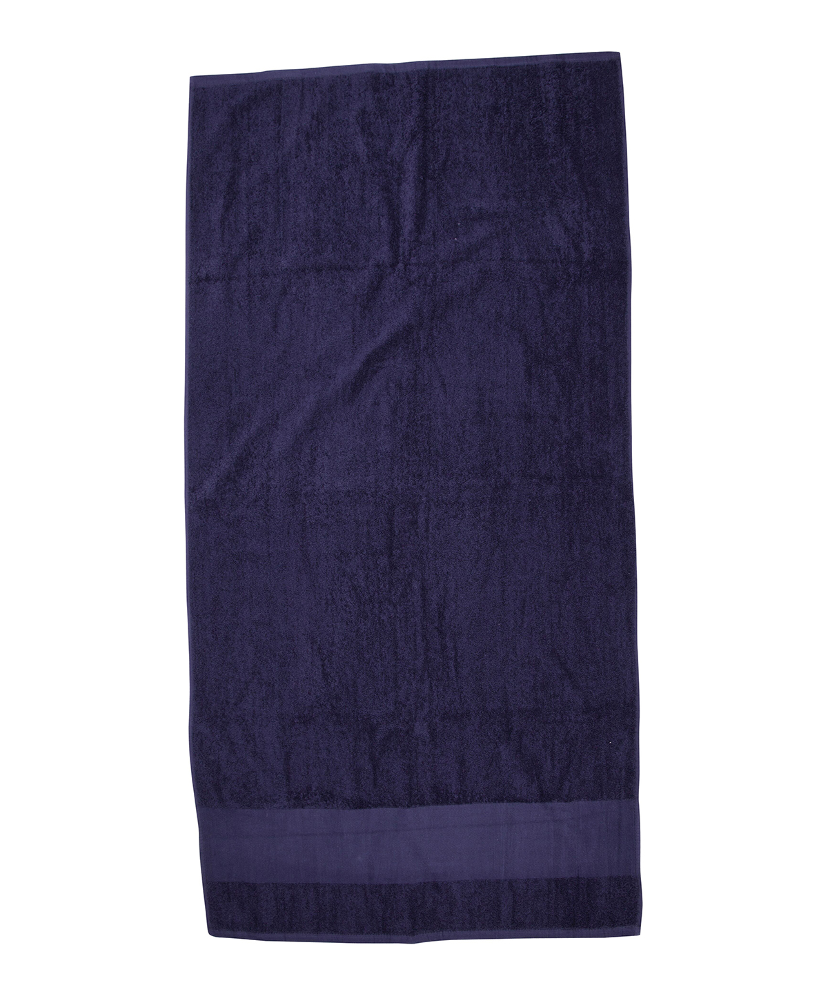 Printable border bath towel - Navy