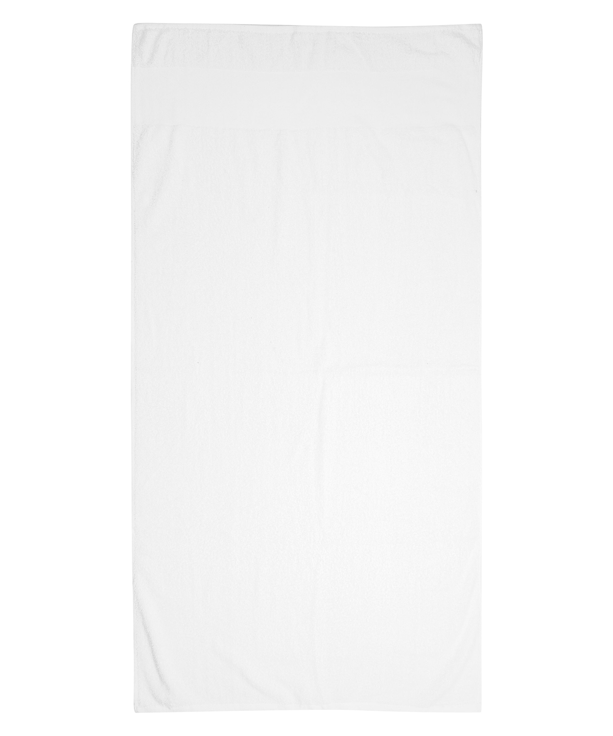 Printable border bath towel - White