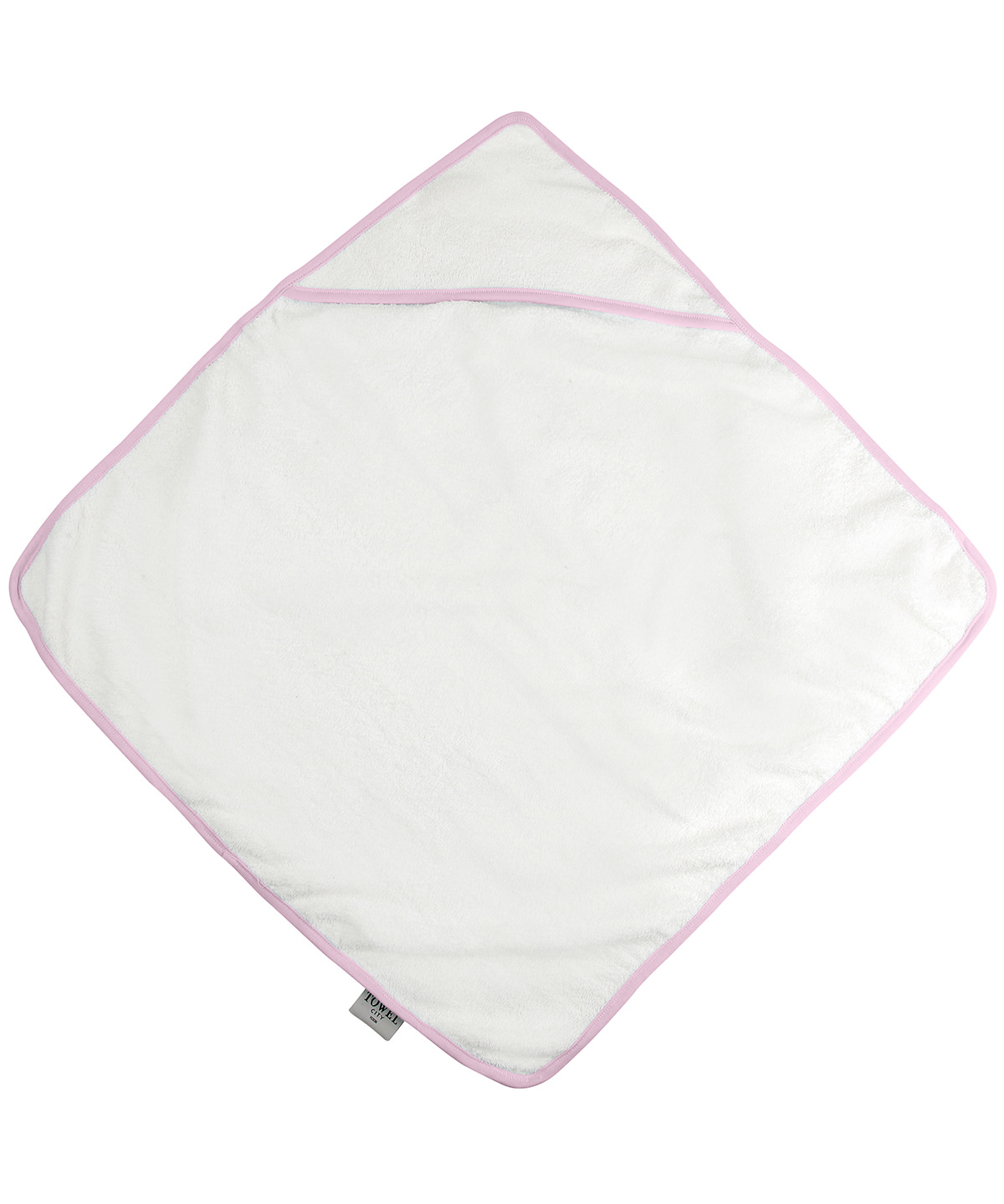 Babies' hooded towel - White/Pink