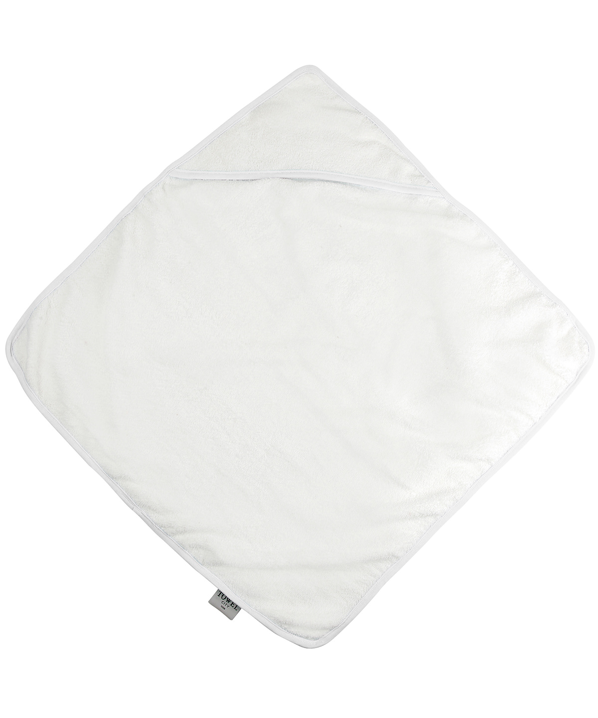 Babies' hooded towel - White/White