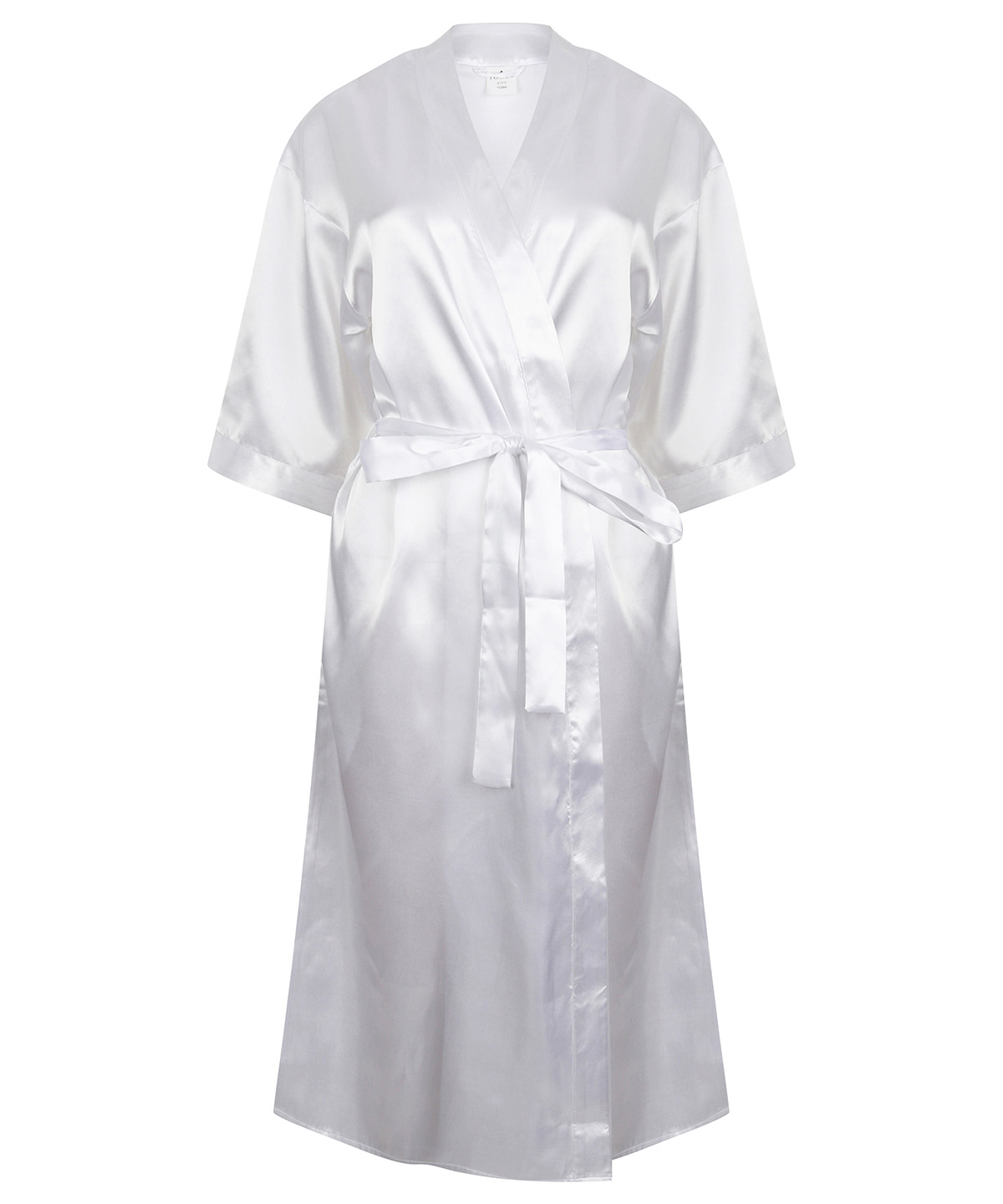 Women's satin robe - White