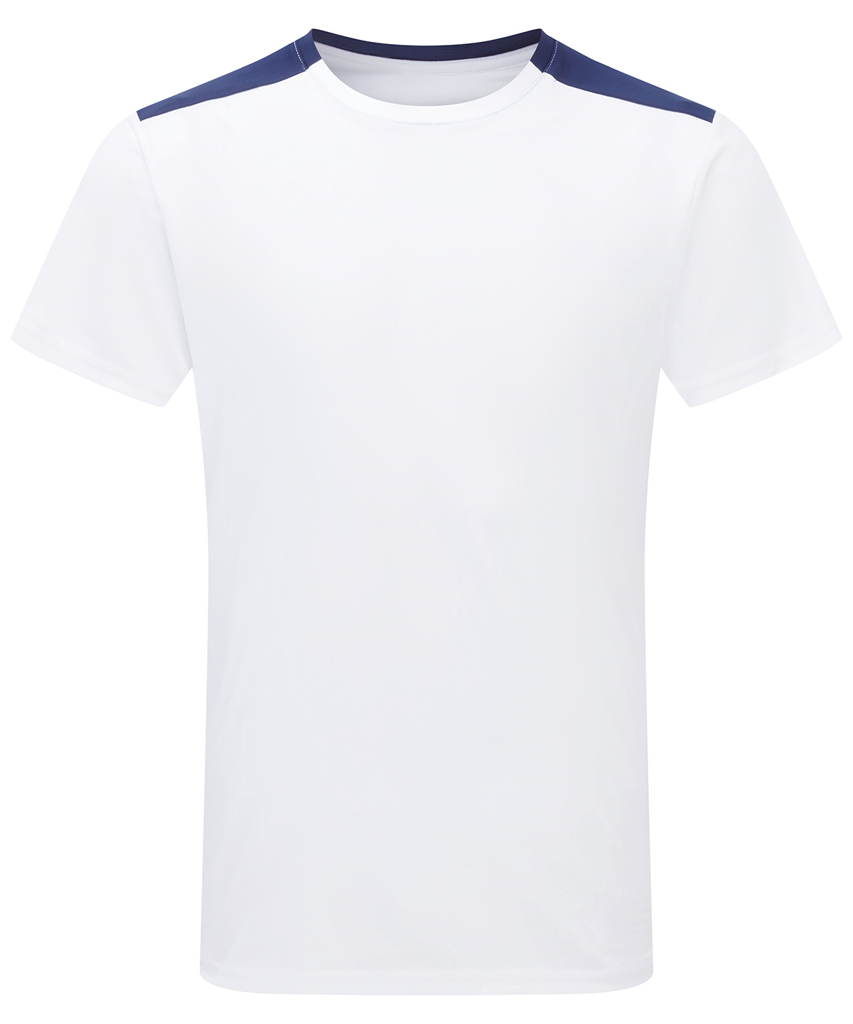 TriDri® contrast performance t-shirt - White/Navy