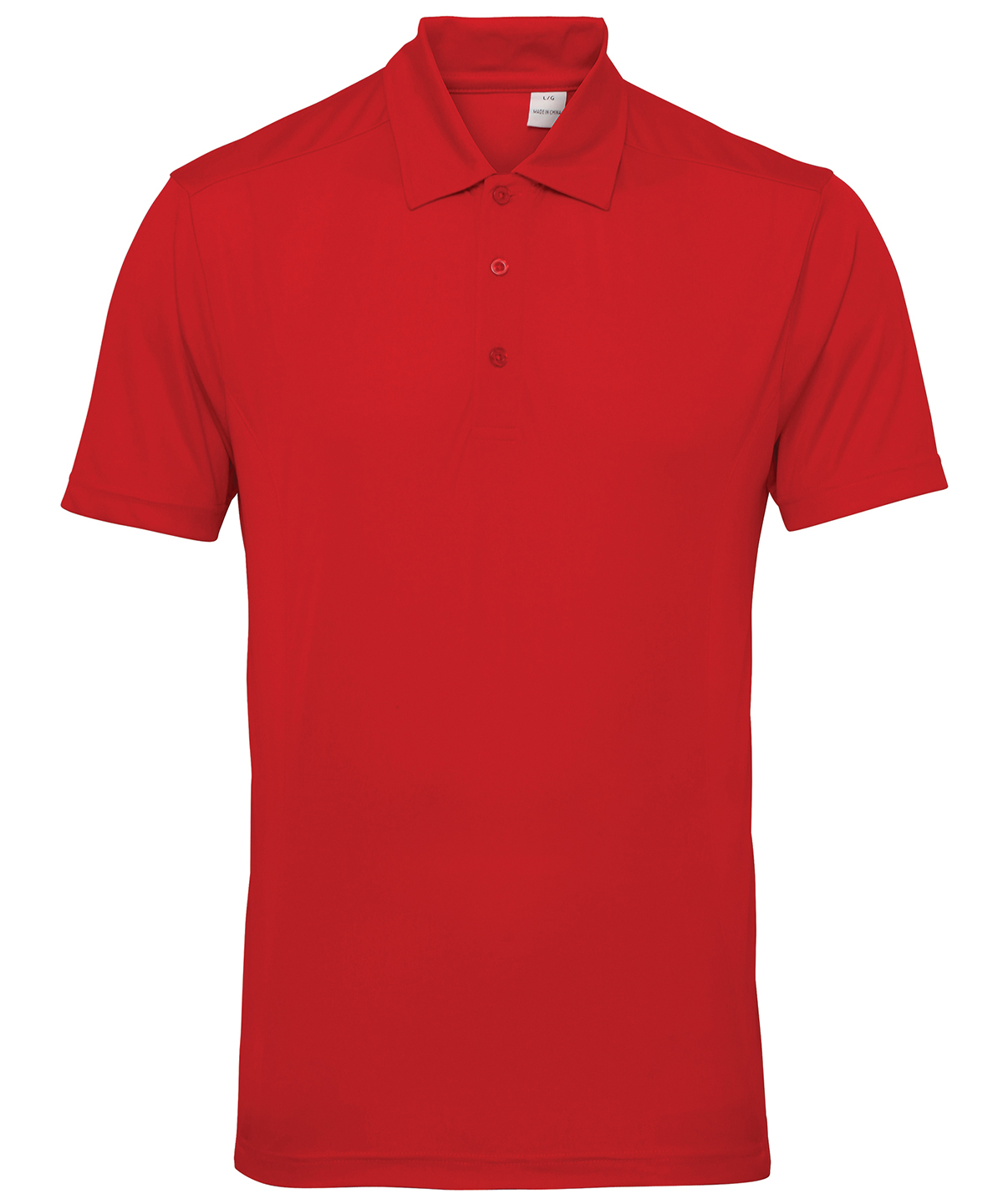 Men's TriDri® panelled polo - Fire Red