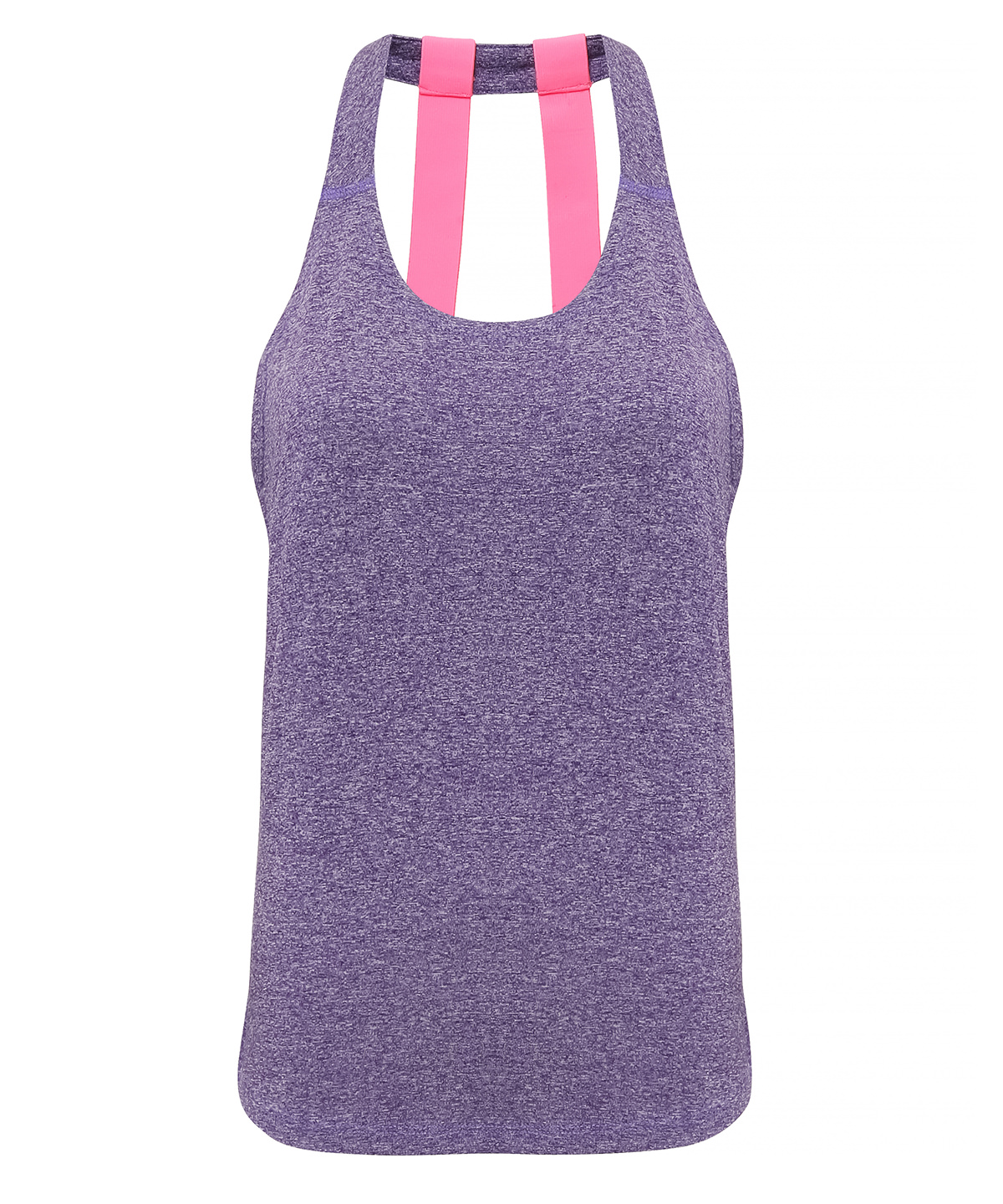 Women's TriDri® double strap back vest - Purple Melange