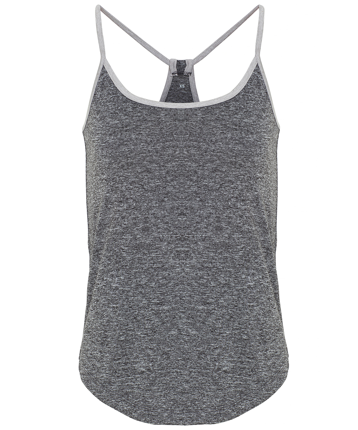 Women's TriDri® yoga vest - Black Melange/Silver Melange