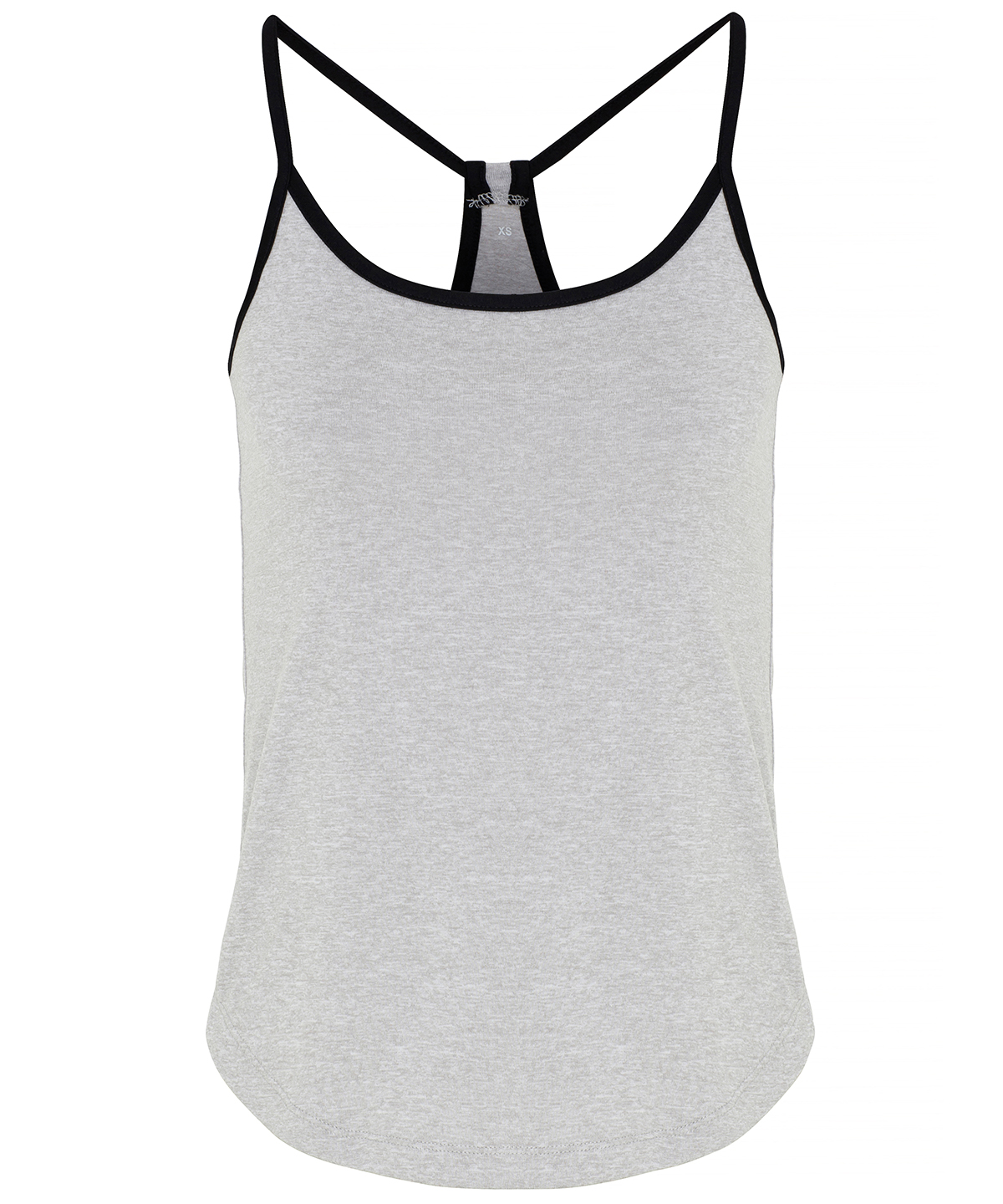 Women's TriDri® yoga vest - Silver Melange/Black