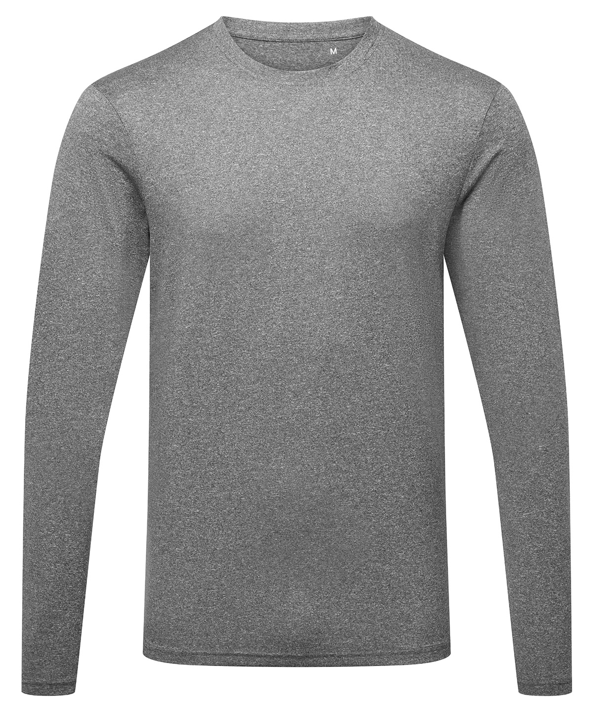 Men's TriDri® long sleeve performance t-shirt - Black Melange