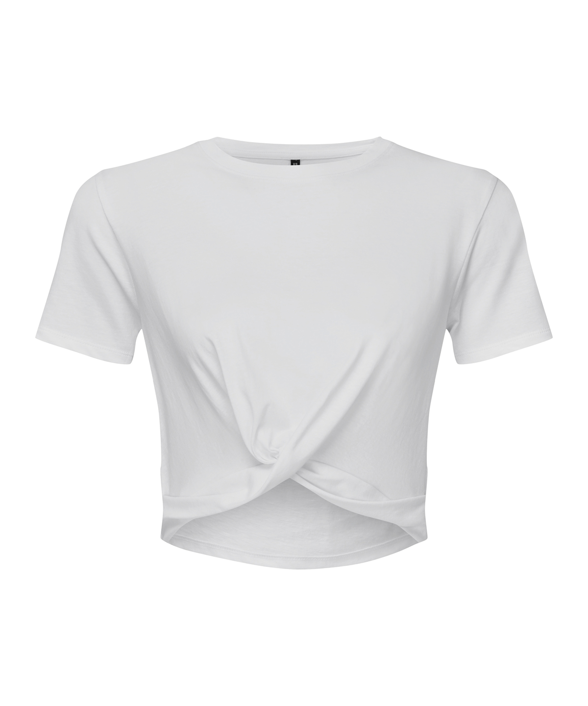 Women's TriDri® twist crop top - White