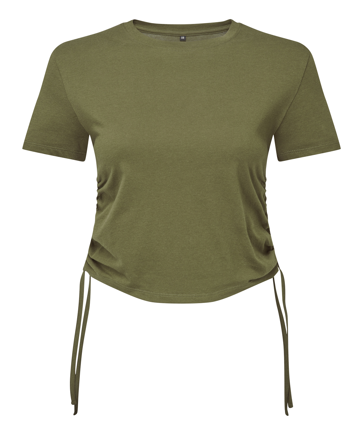 Women's TriDri® ruched crop top - Olive