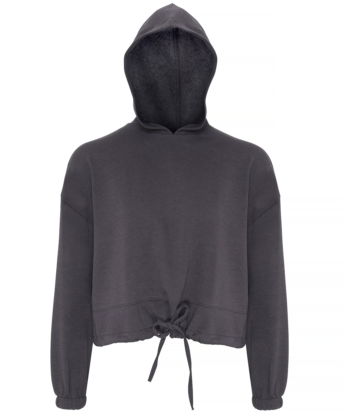 Women's TriDri® cropped oversize hoodie - Charcoal