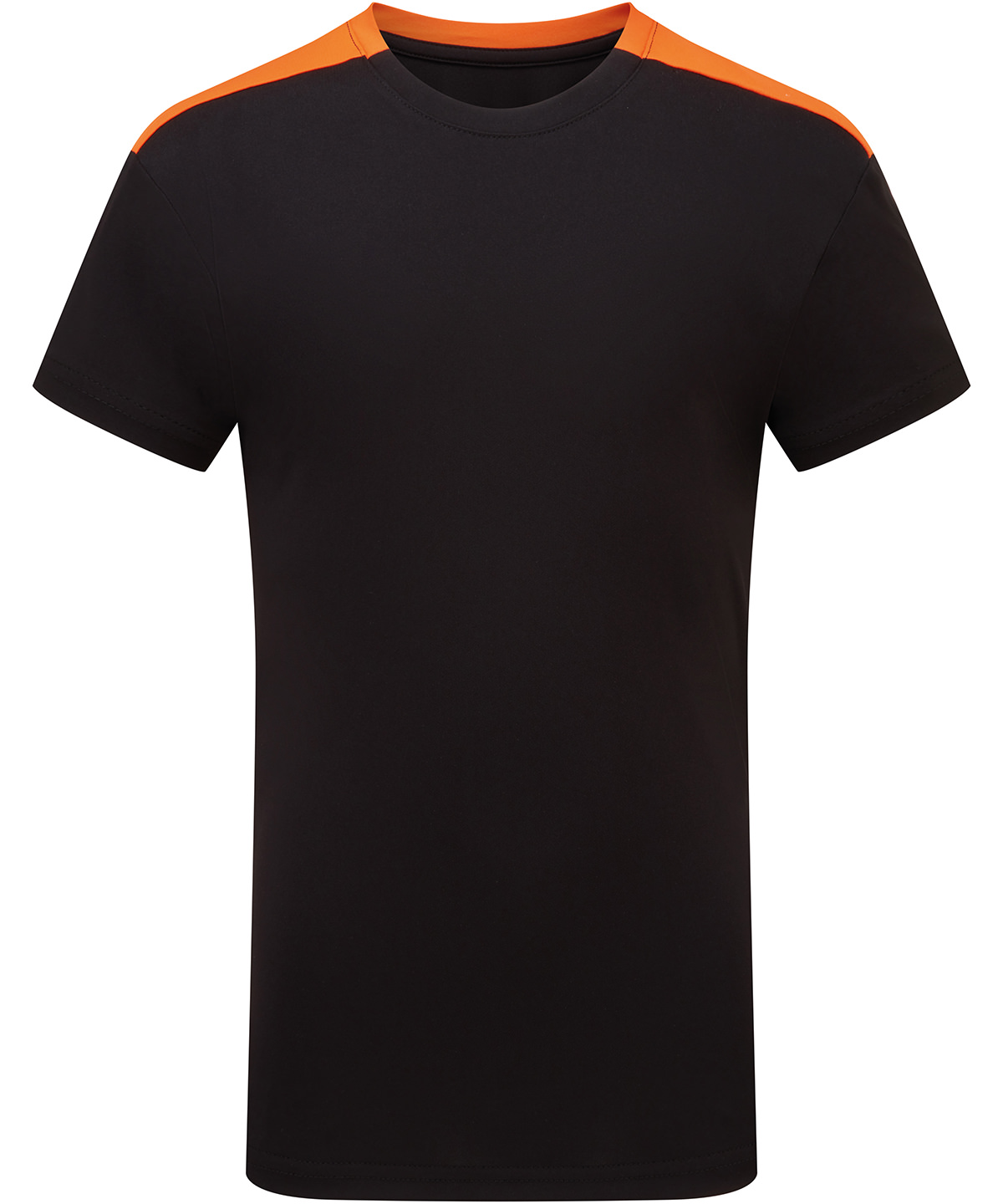 Kids TriDri® contrast performance t-shirt - Black/Orange