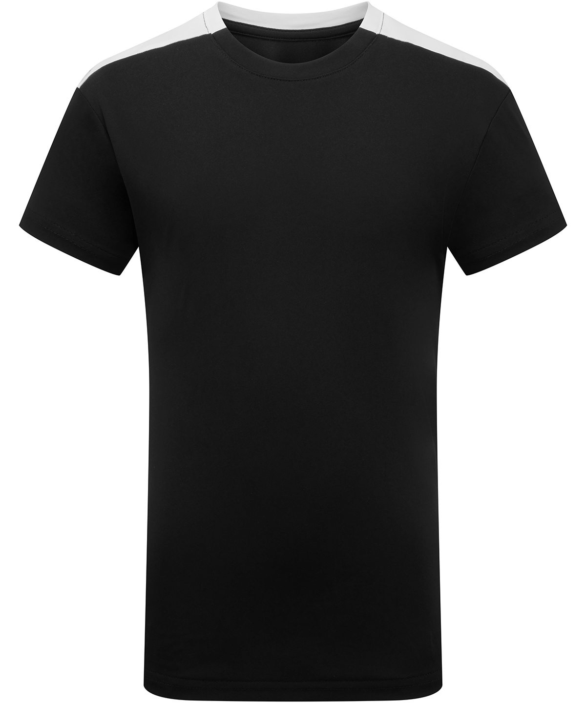 Kids TriDri® contrast performance t-shirt - Black/White