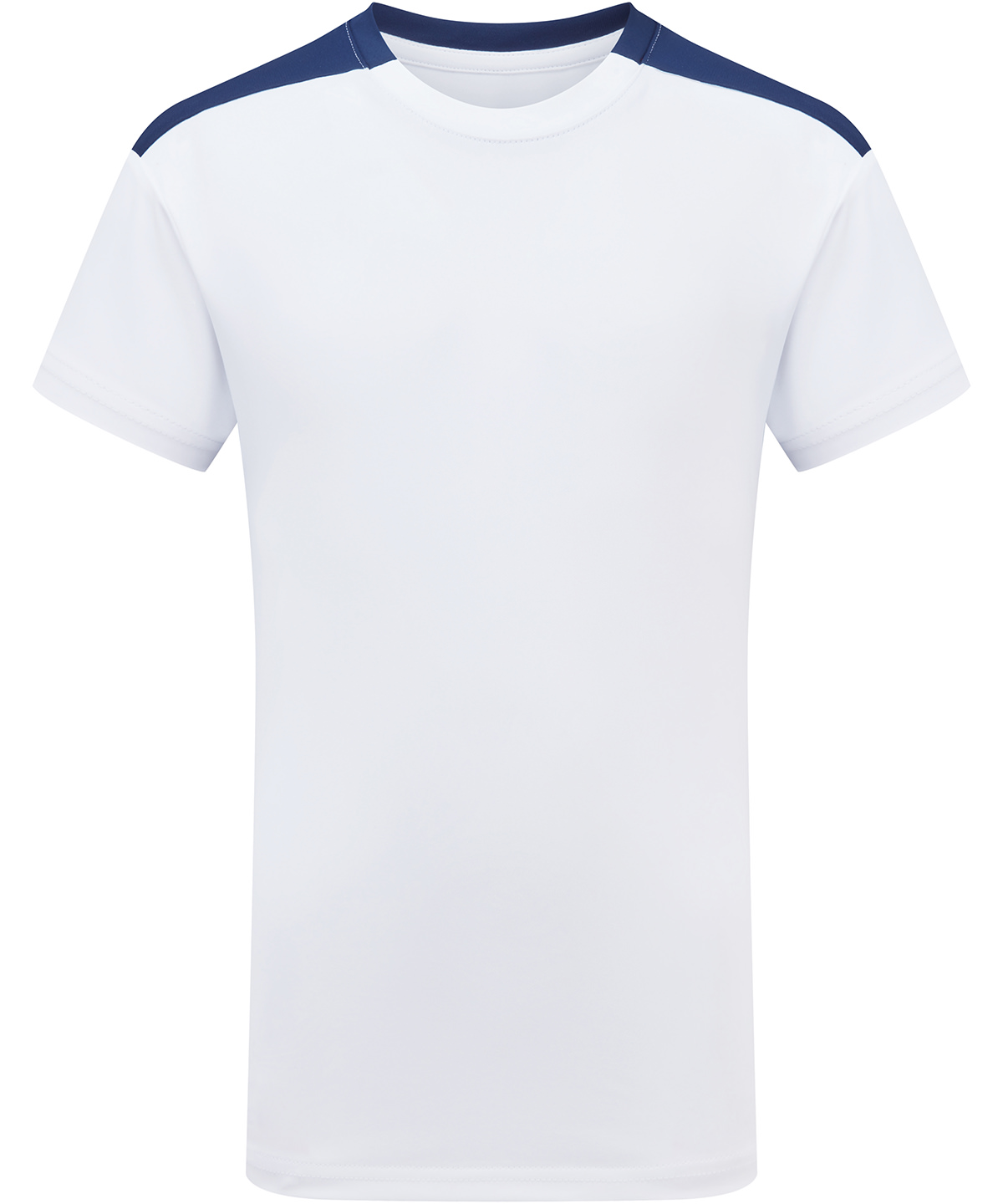 Kids TriDri® contrast performance t-shirt - White/Navy