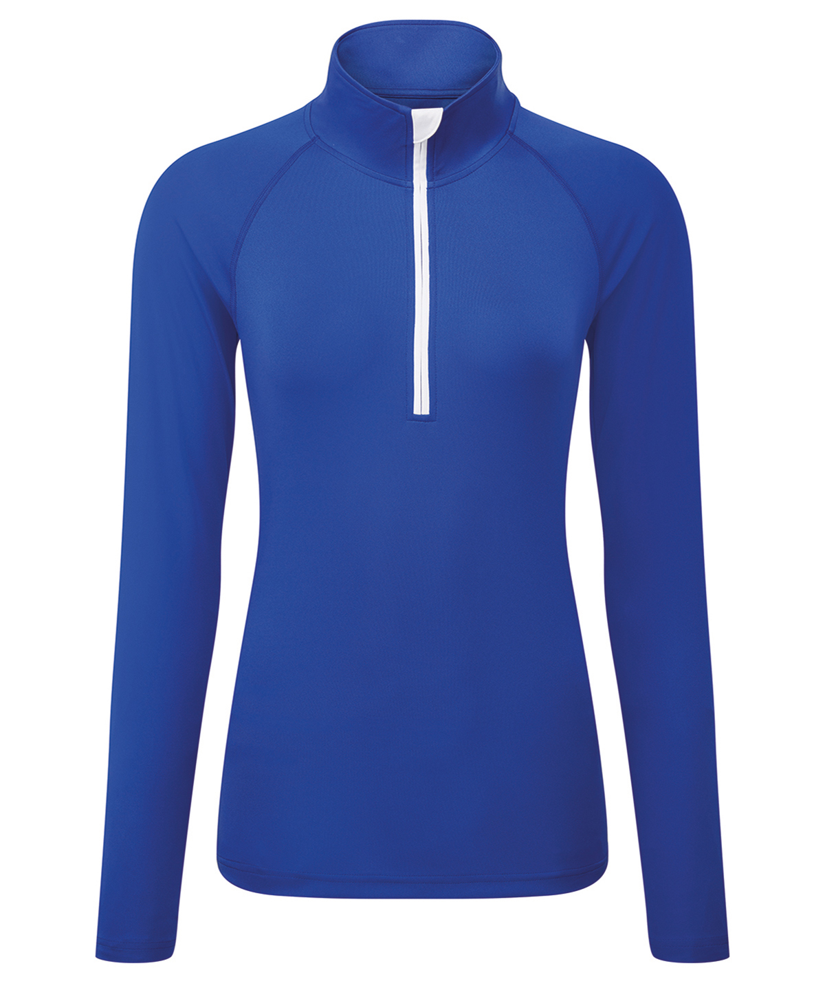 Women's TriDri® long sleeve performance ¼ zip - Royal/White