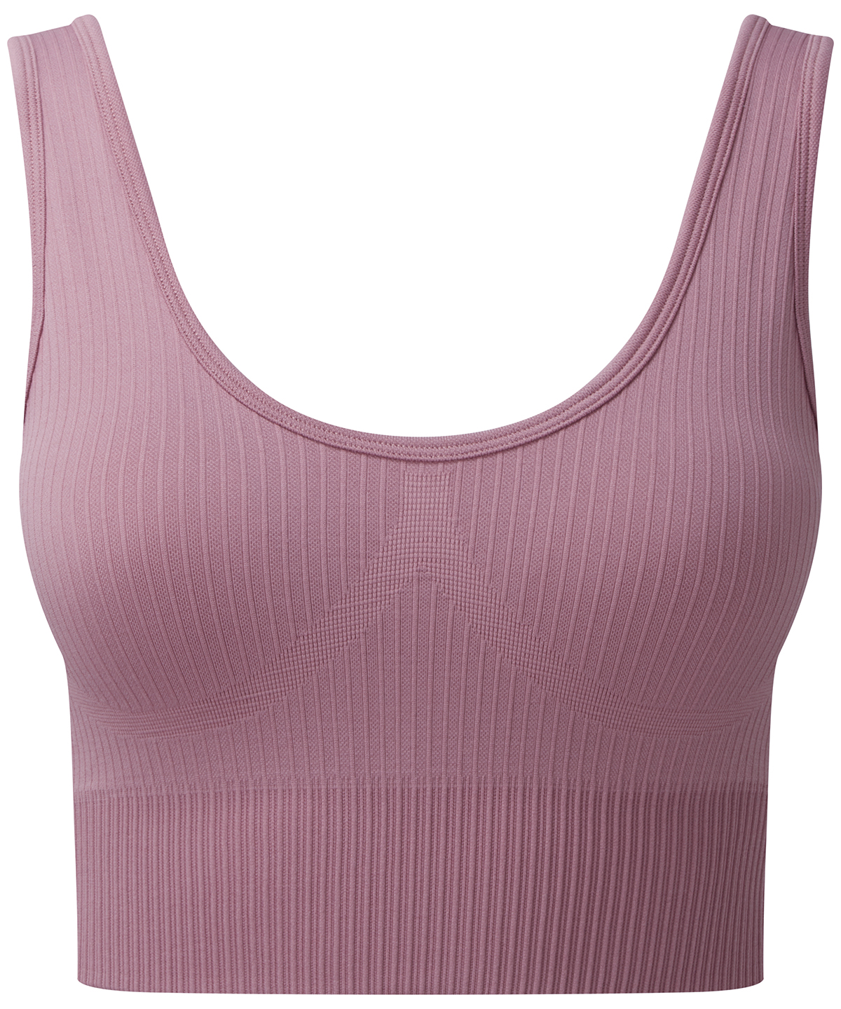 Tridri® ribbed seamless multi-sport bra - Mauve