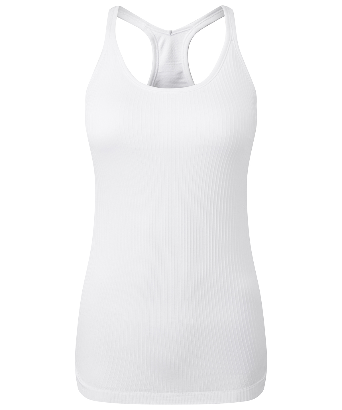 Women's TriDri® seamless 3D fit" multi-sport sculpt vest with secret support" - White