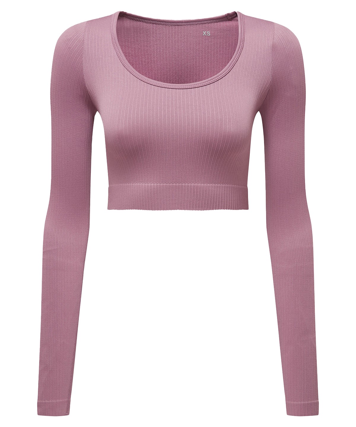 Women's TriDri® ribbed seamless 3D fit" crop top" - Mauve