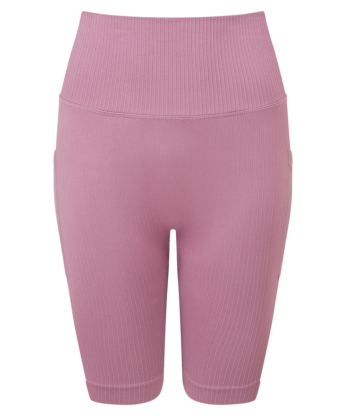 Women's TriDri® ribbed seamless 3D fit" cycle shorts" - Mauve