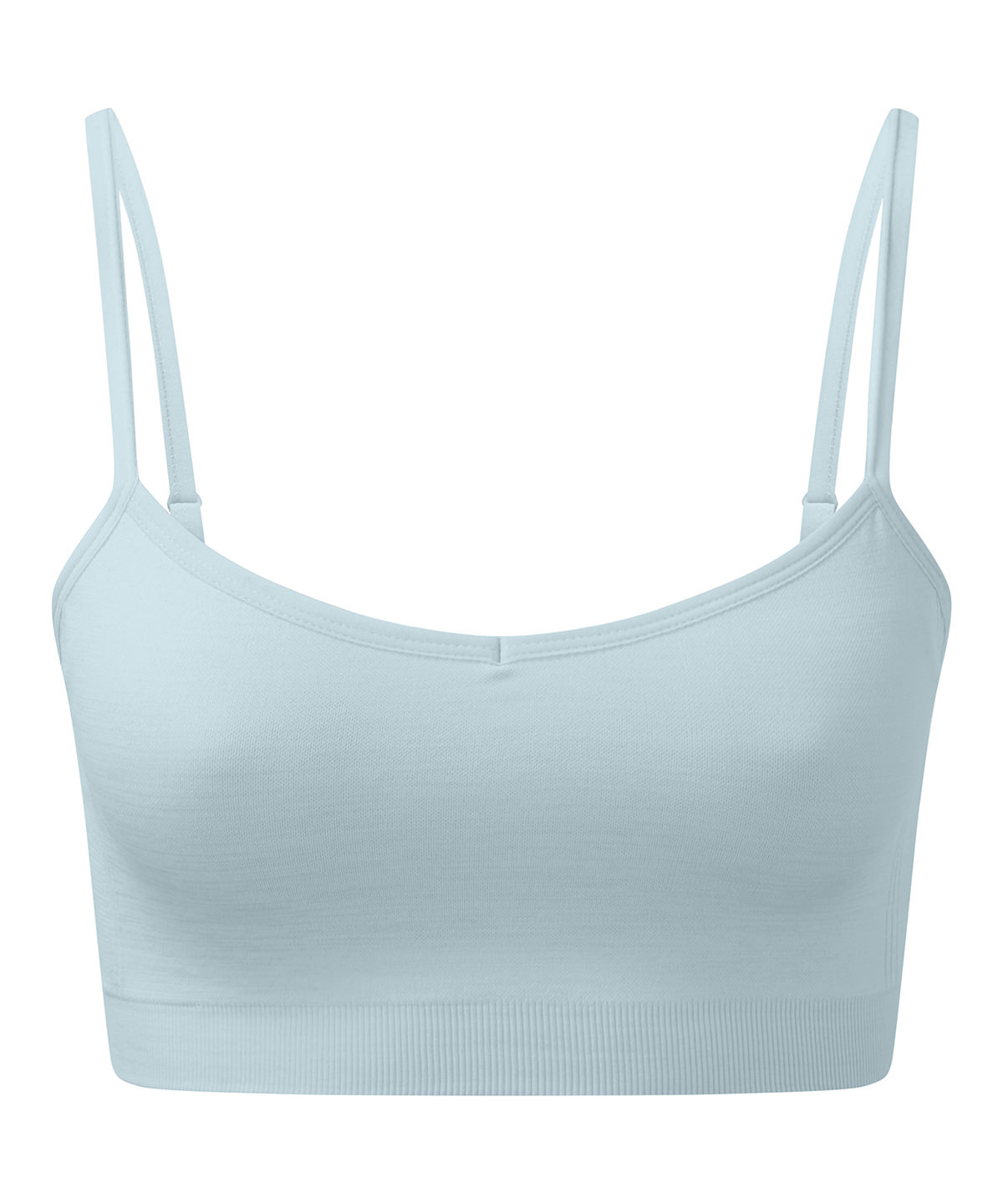 Women's TriDri® recycled seamless ''3D fit'' multi-sport flex bra - Sky Blue Melange