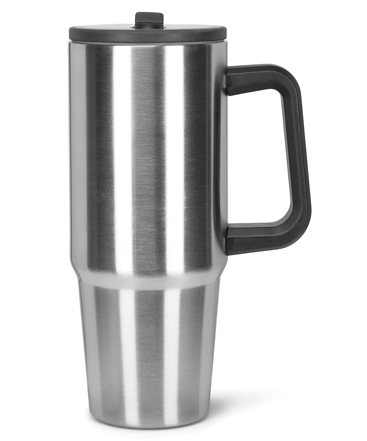 TriDri® Water bottle with side handle - Brushed Steel