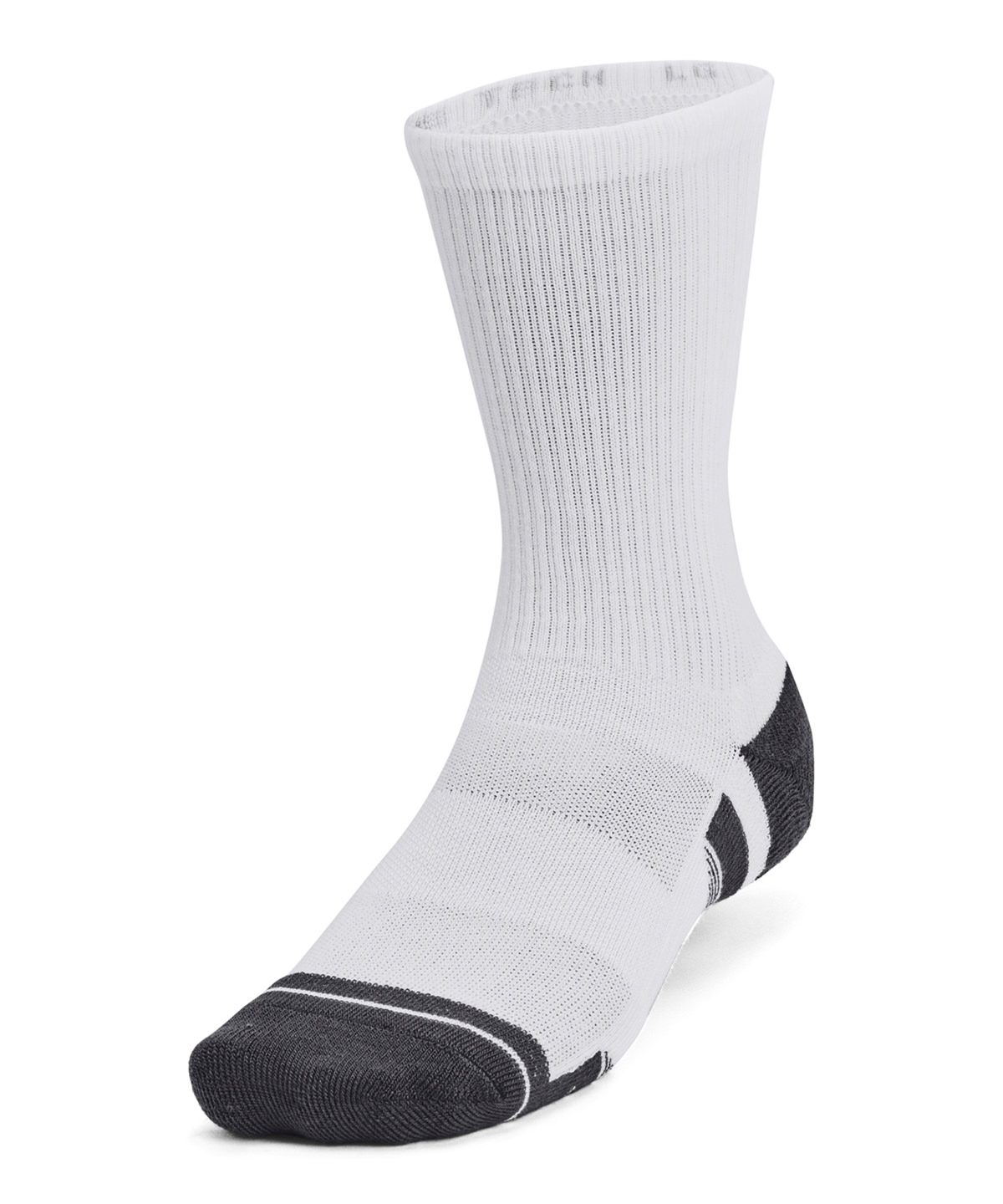 UA Performance tech 3-pack crew socks - White
