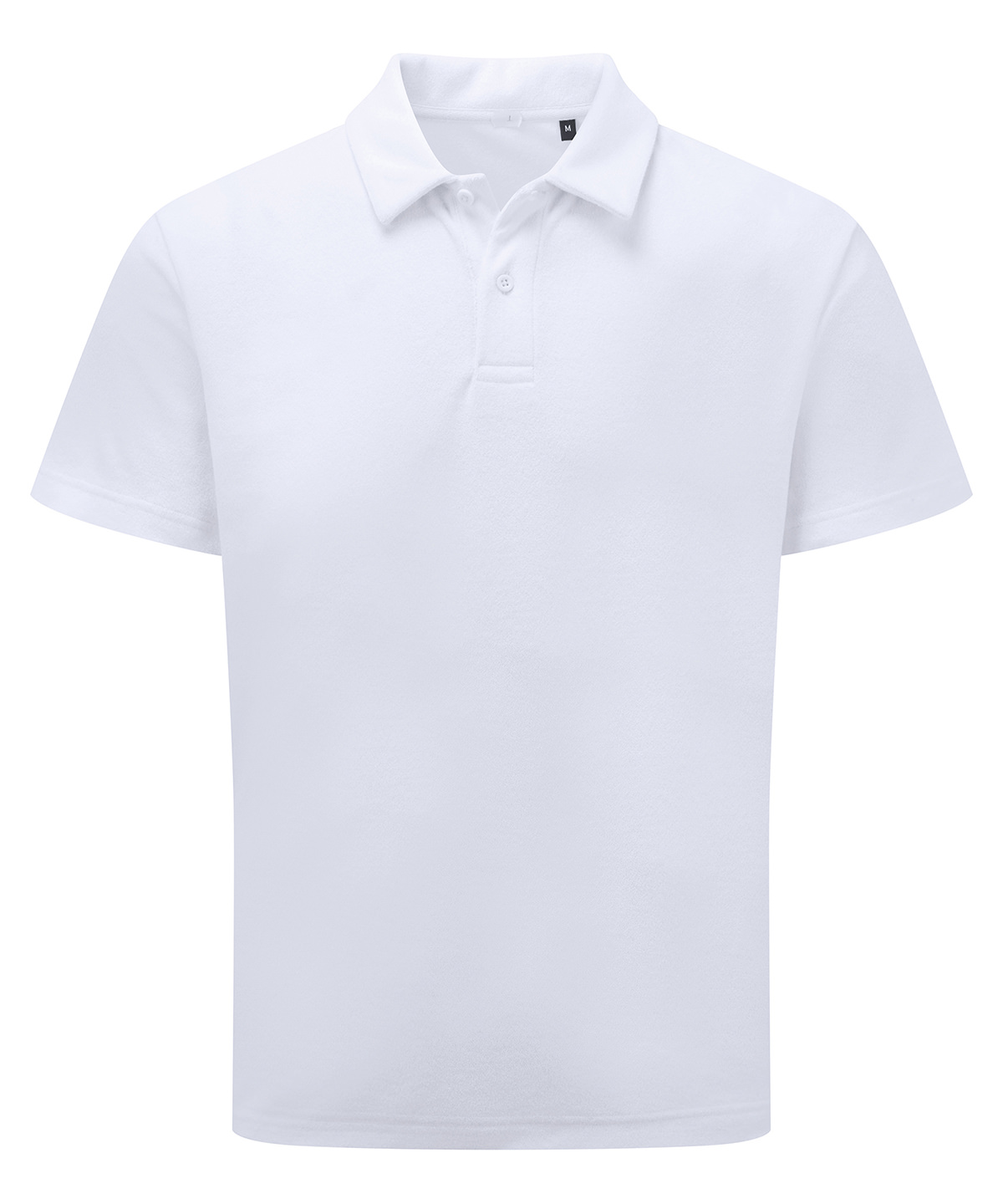 Men’s Terry polo - White